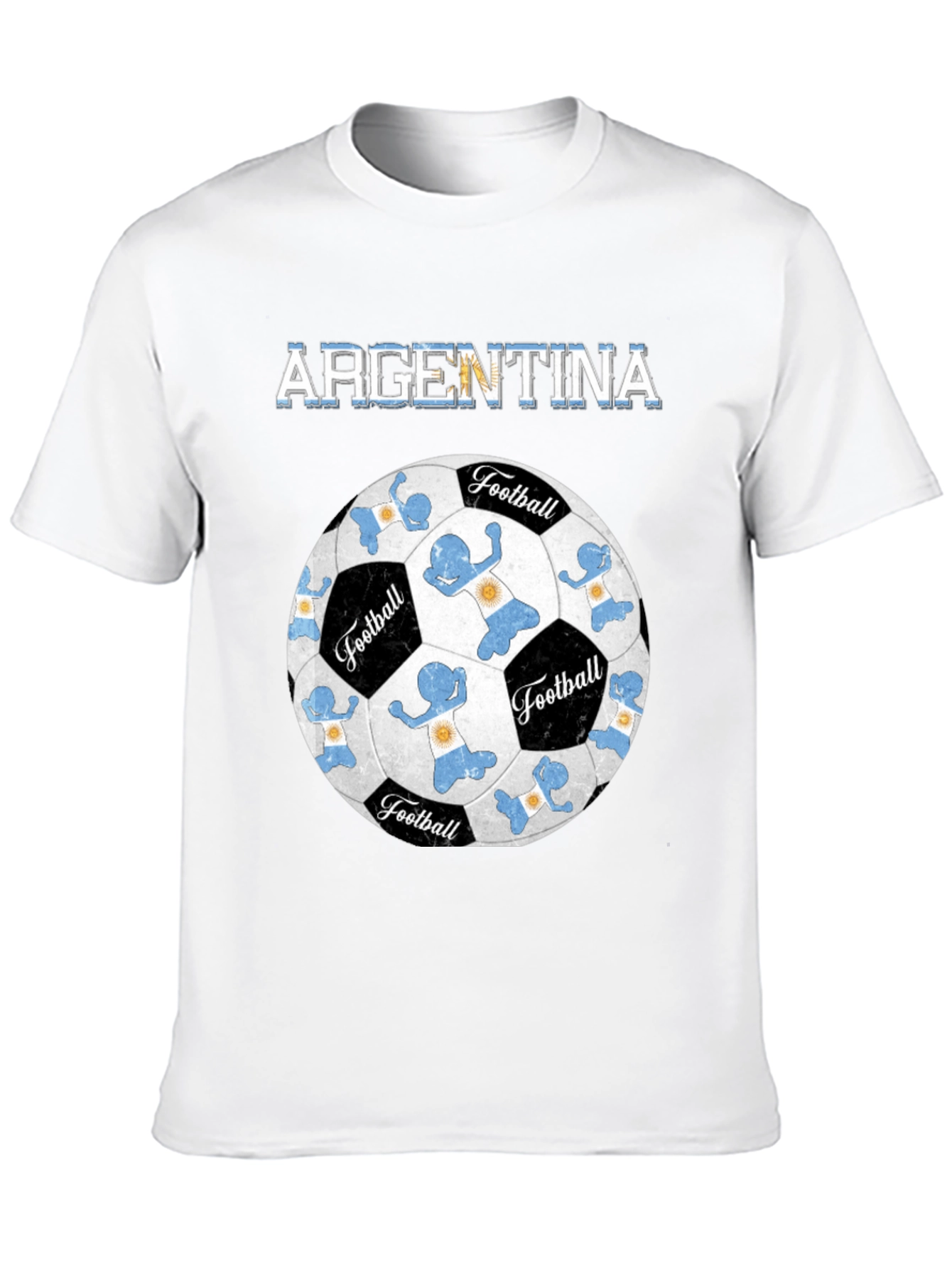 Argentina Football T-Shirt Soccer Ball Design