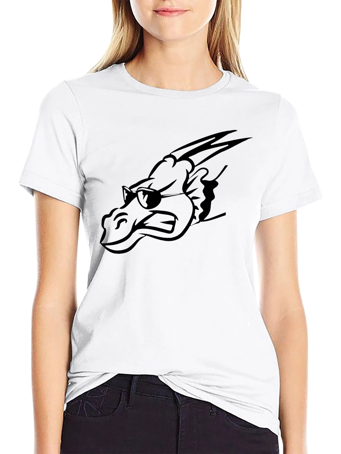 Cool Dragon Graphic Tee - Mens Black T-Shirt