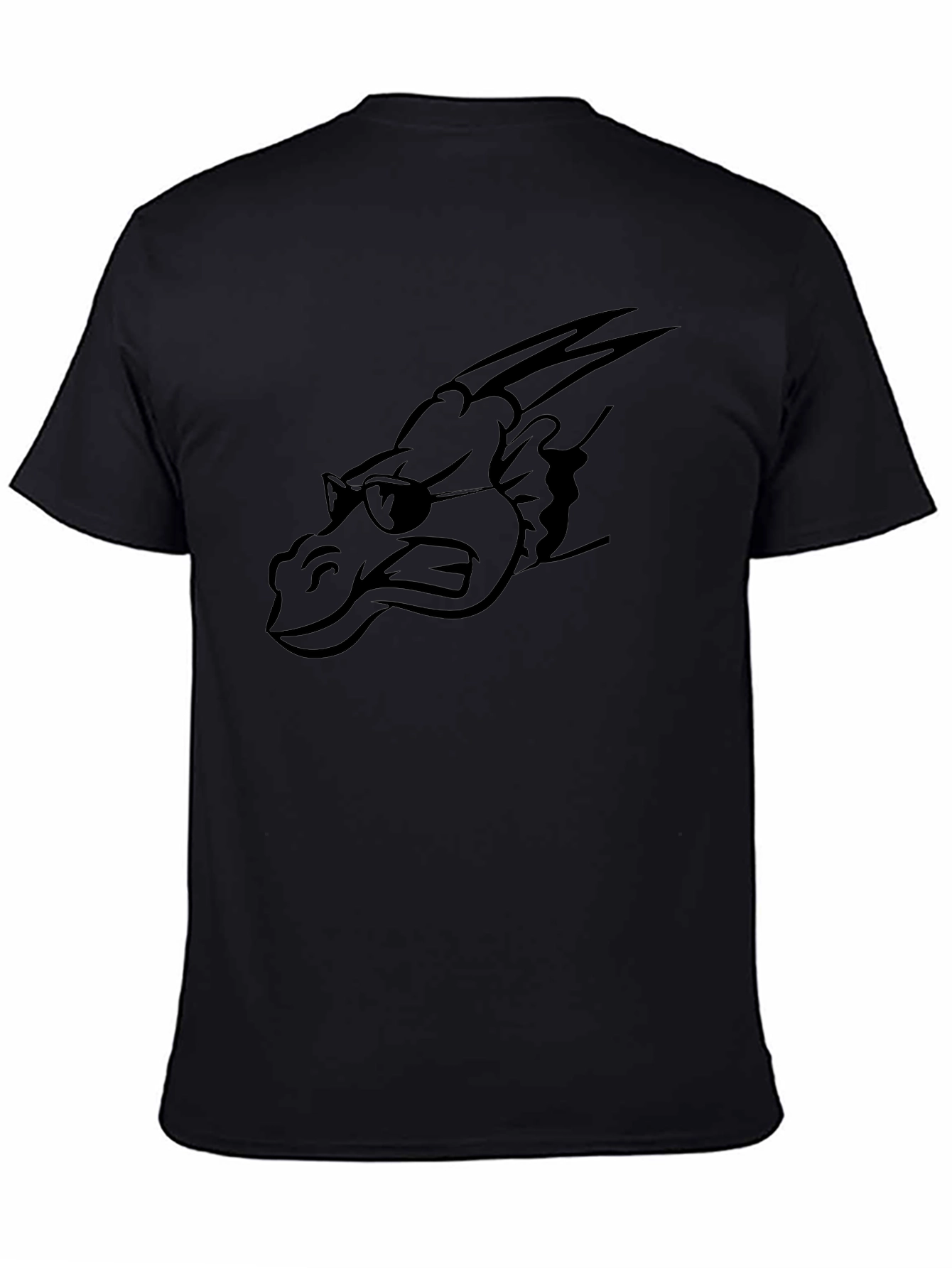 Cool Dragon Graphic Tee - Mens Black T-Shirt