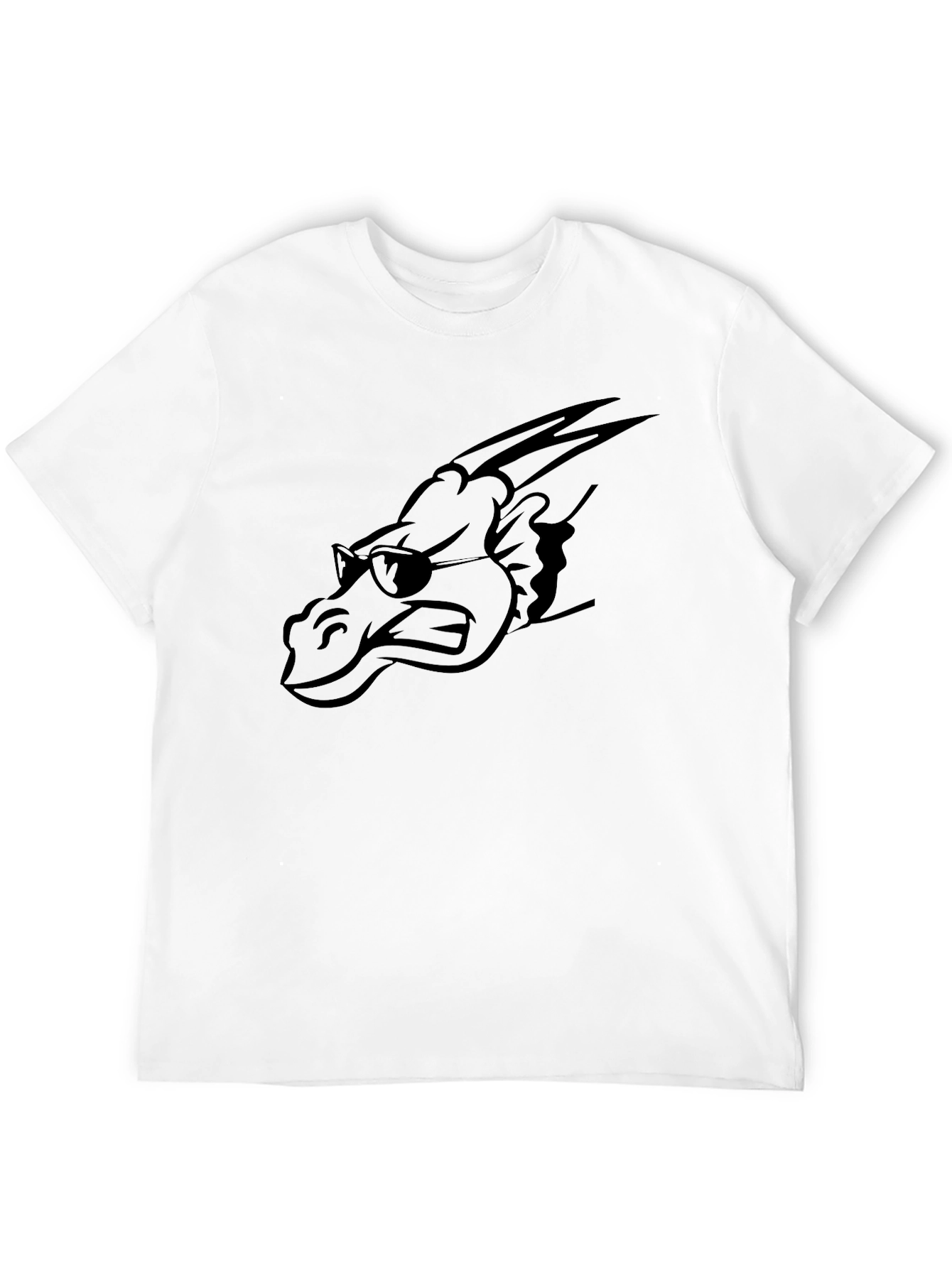 Cool Dragon Graphic Tee - Mens Black T-Shirt