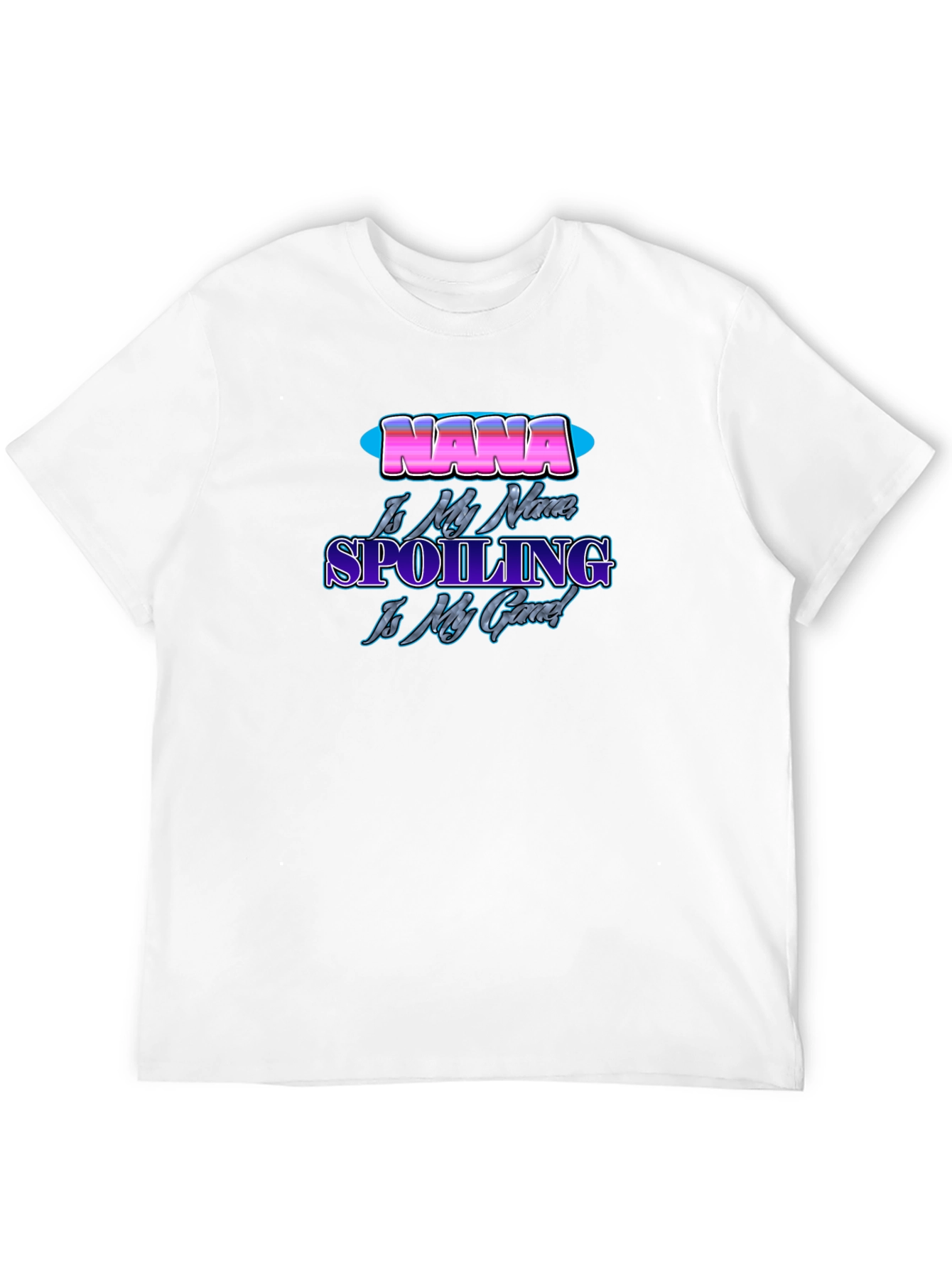 Nana Spoiling is My Game Black T-Shirt
