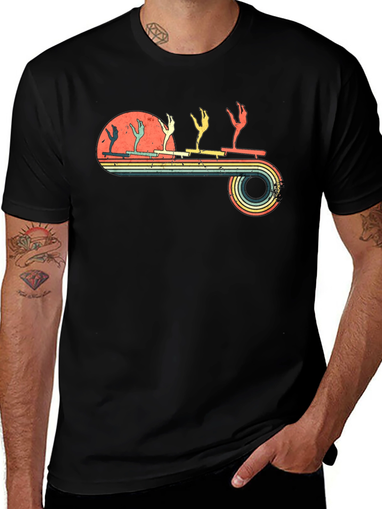 Retro Rock Climbing Evolution T-Shirt