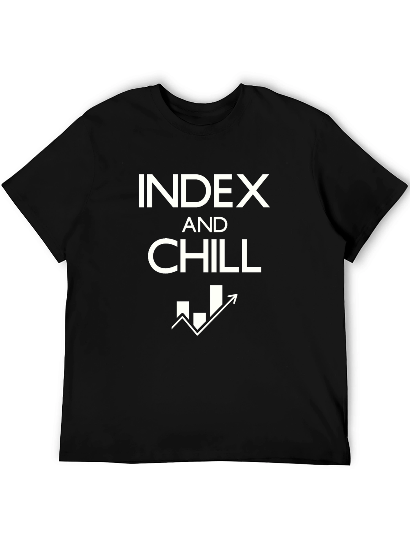 Index and Chill Black Cotton Graphic Tee