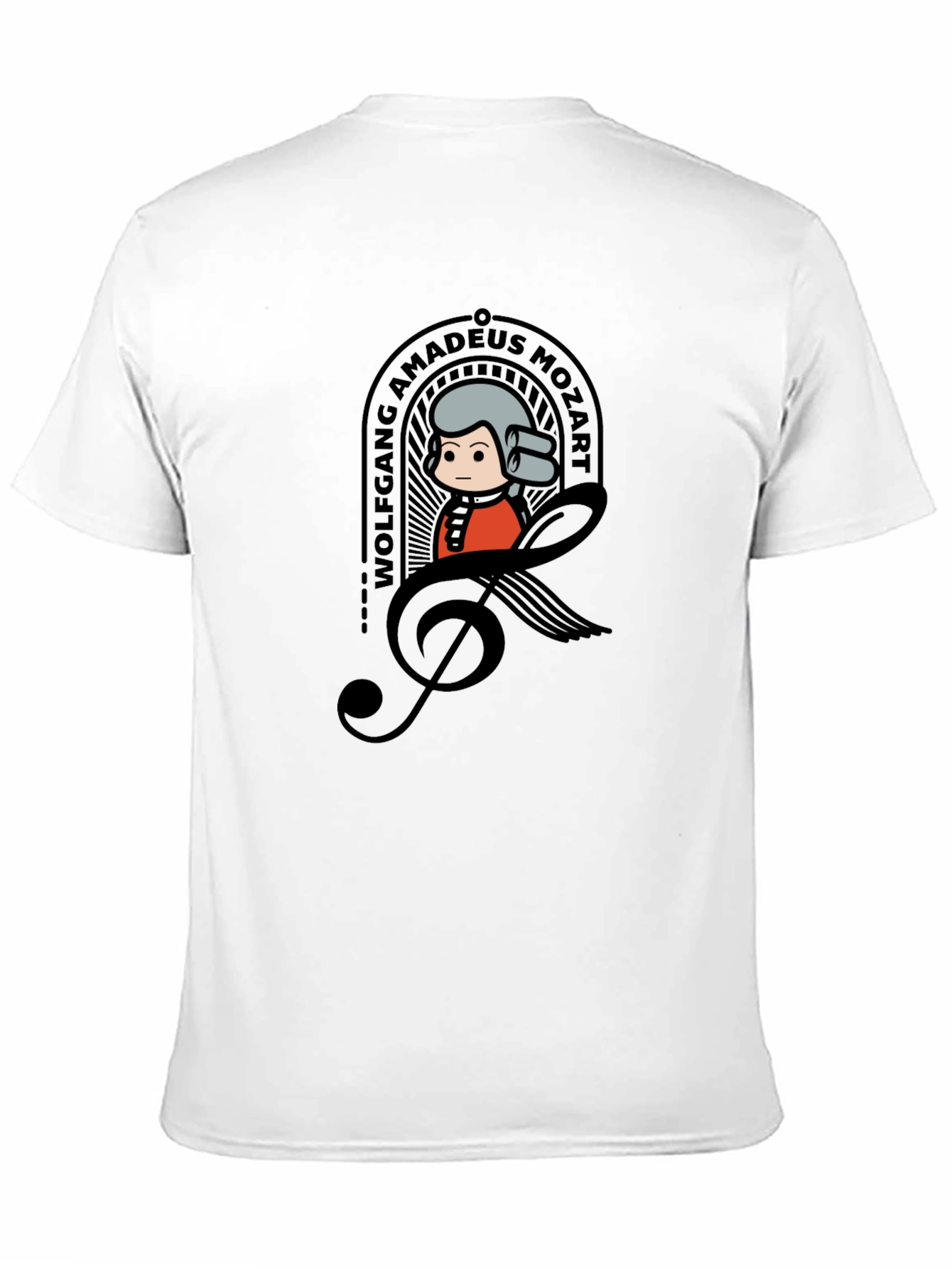 Wolfgang Amadeus Mozart Cartoon T-Shirt