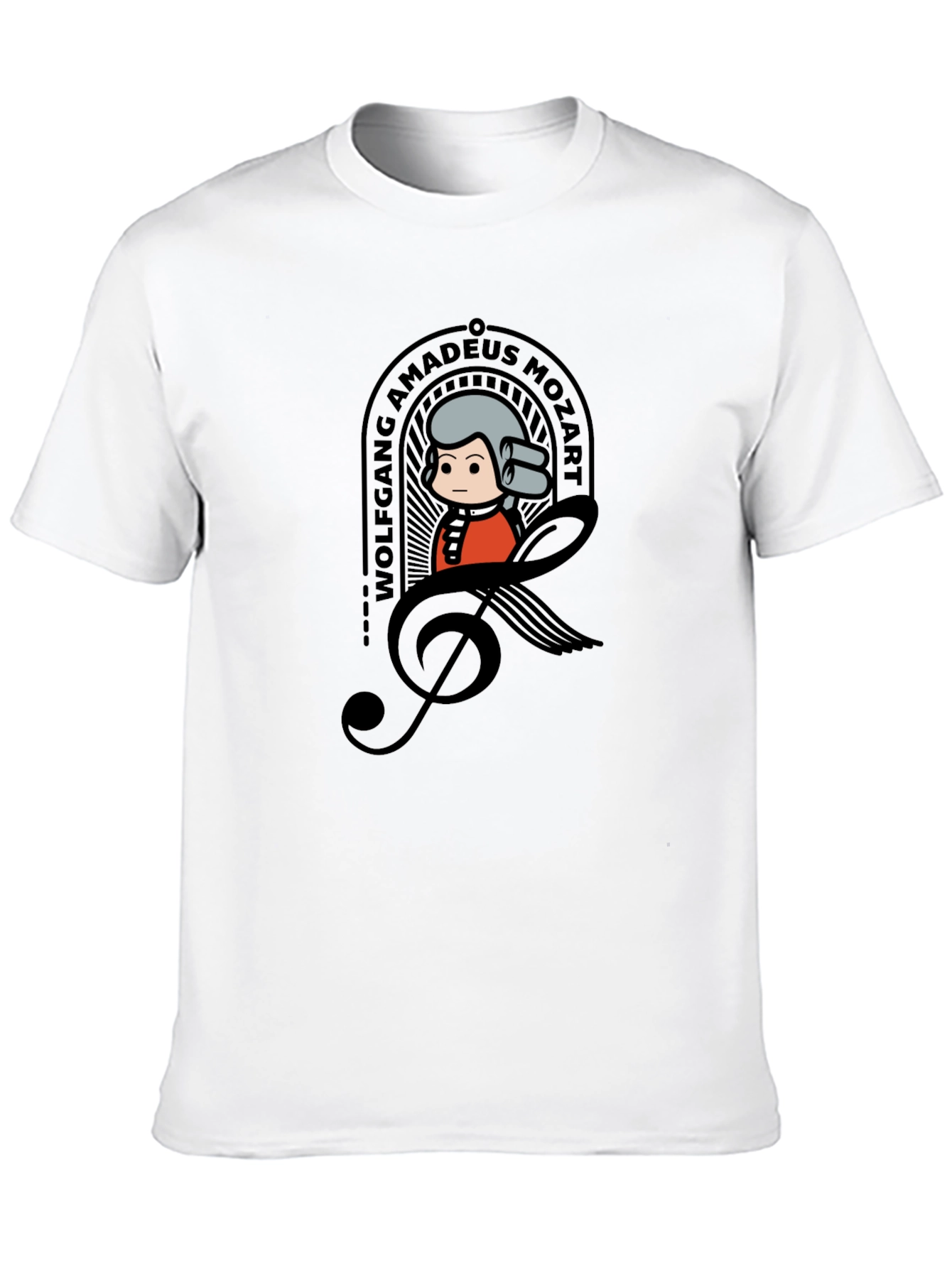 Wolfgang Amadeus Mozart Cartoon T-Shirt