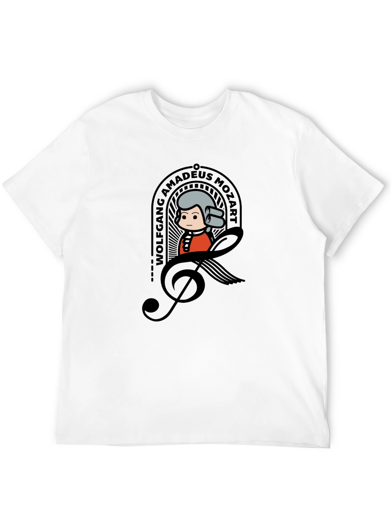 Wolfgang Amadeus Mozart Cartoon T-Shirt