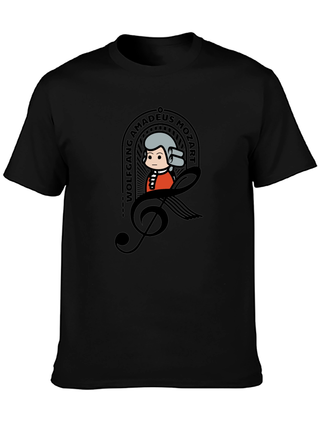 Wolfgang Amadeus Mozart Cartoon T-Shirt