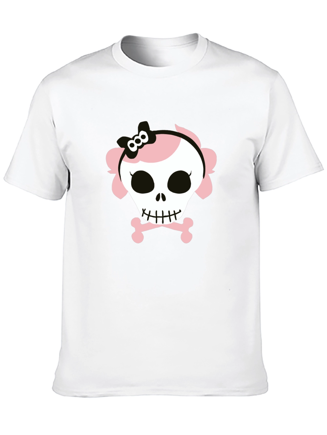 Skull and Crossbones Graphic Tee - Black