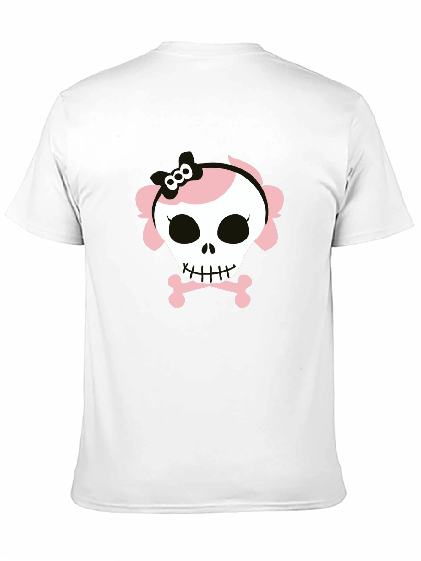 Skull and Crossbones Graphic Tee - Black