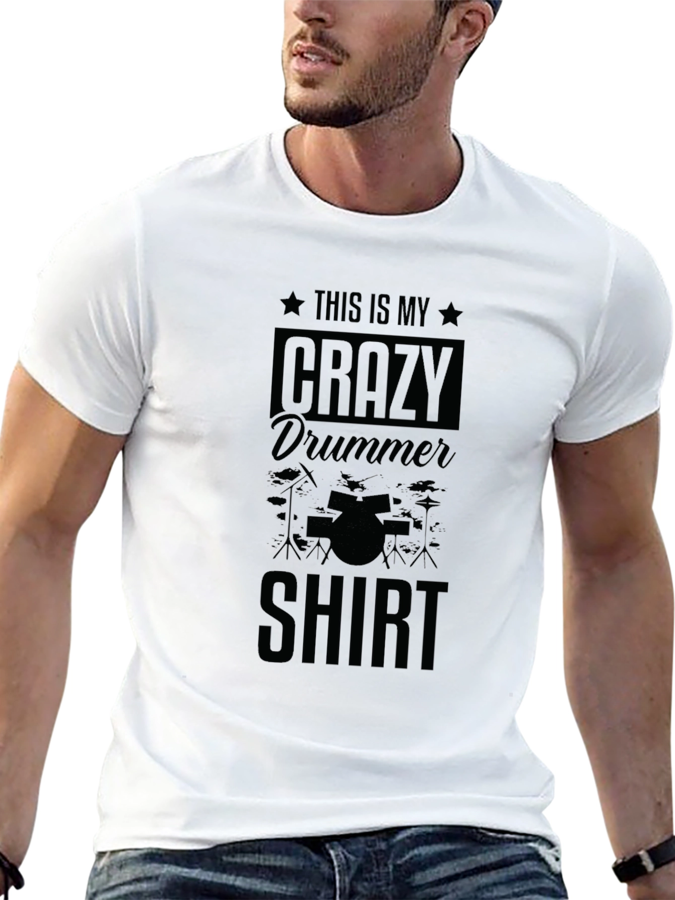 Crazy Drummer T-Shirt - Musician Apparel