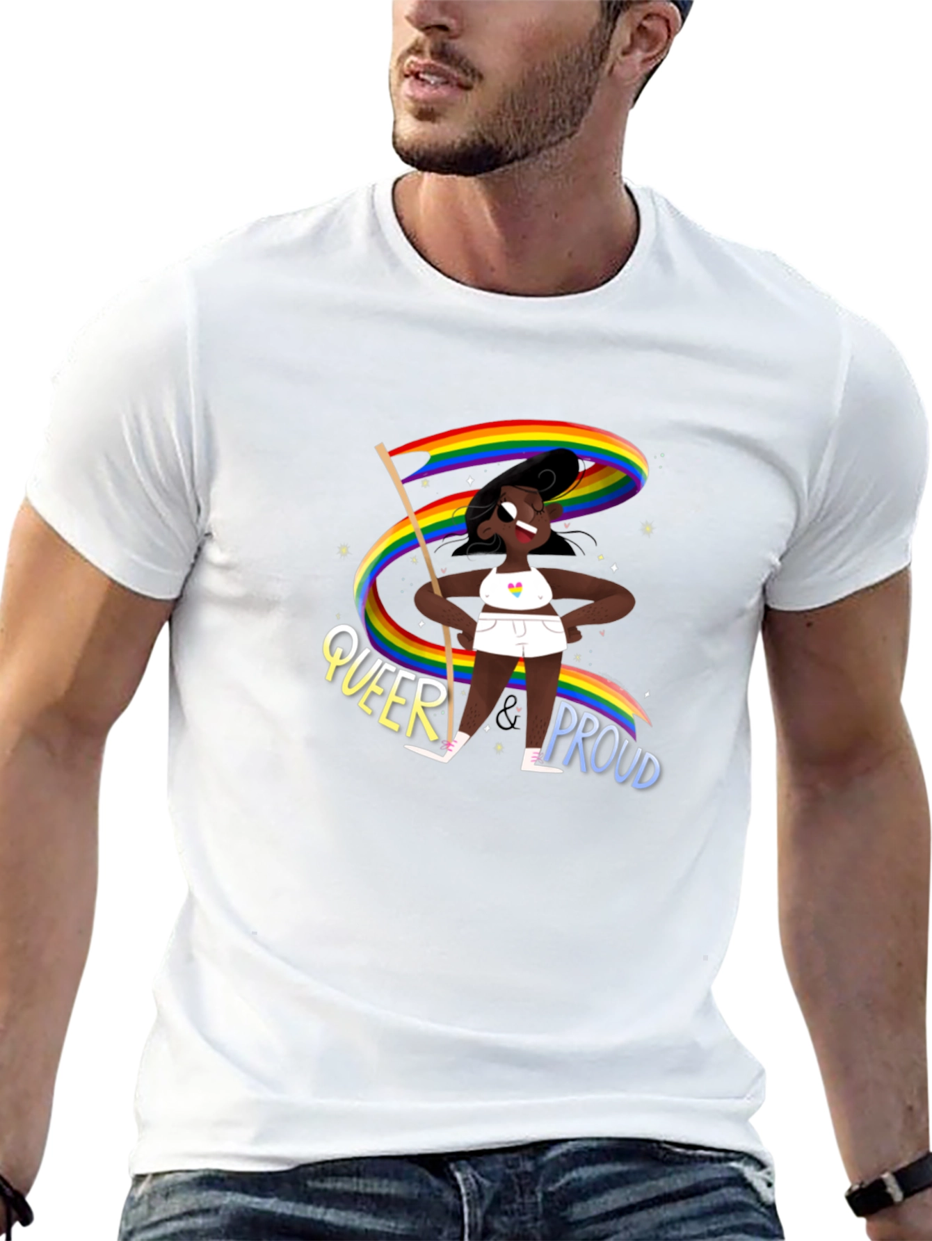 Queer & Proud Graphic T-Shirt - Unisex