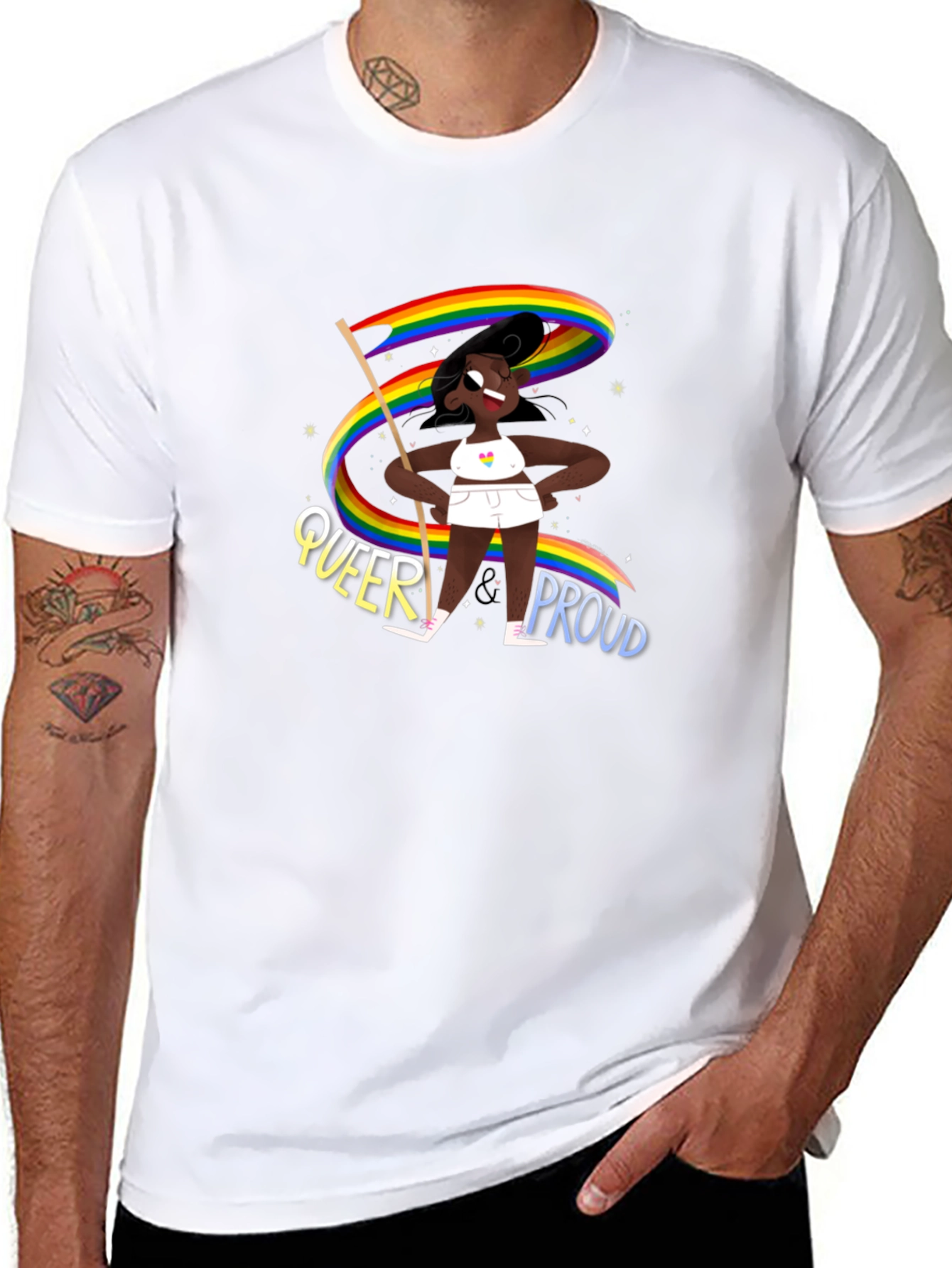 Queer & Proud Graphic T-Shirt - Unisex