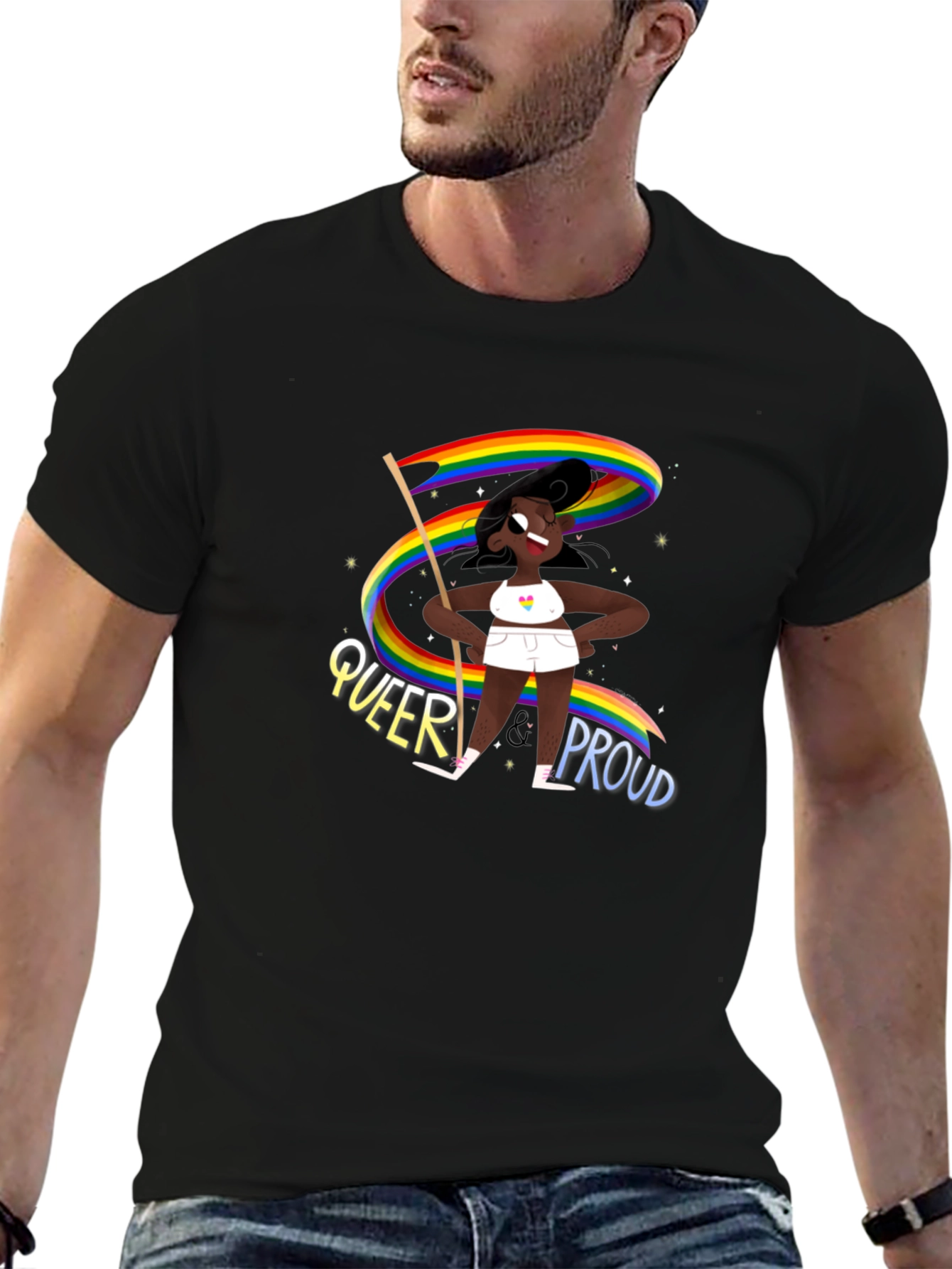 Queer & Proud Graphic T-Shirt - Unisex