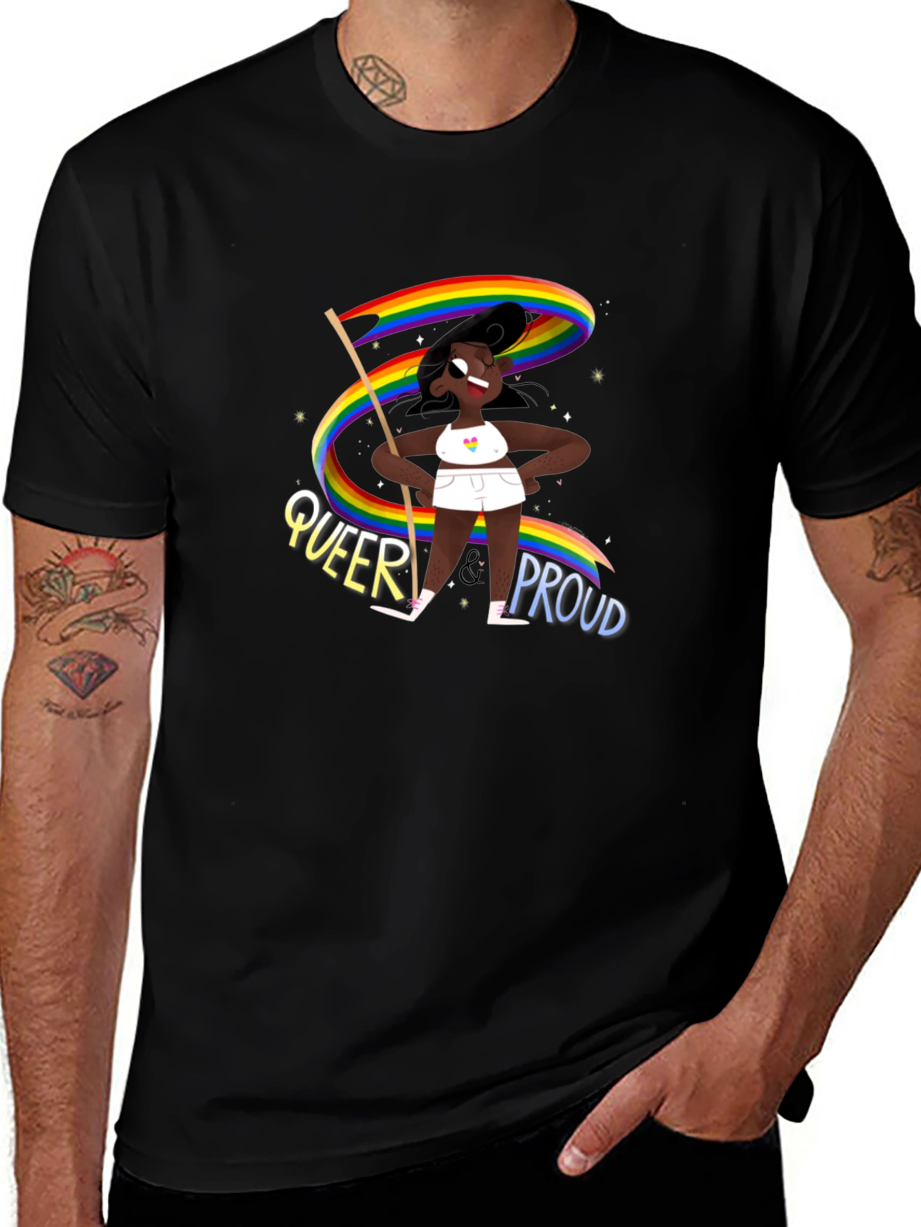 Queer & Proud Graphic T-Shirt - Unisex