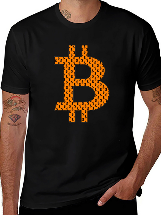 Bitcoin Logo Graphic Black T-Shirt