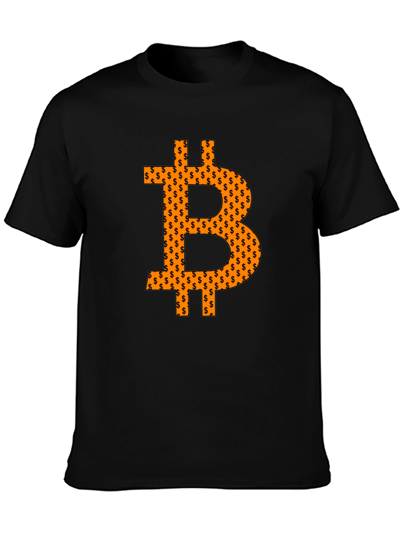 Bitcoin Logo Graphic Black T-Shirt