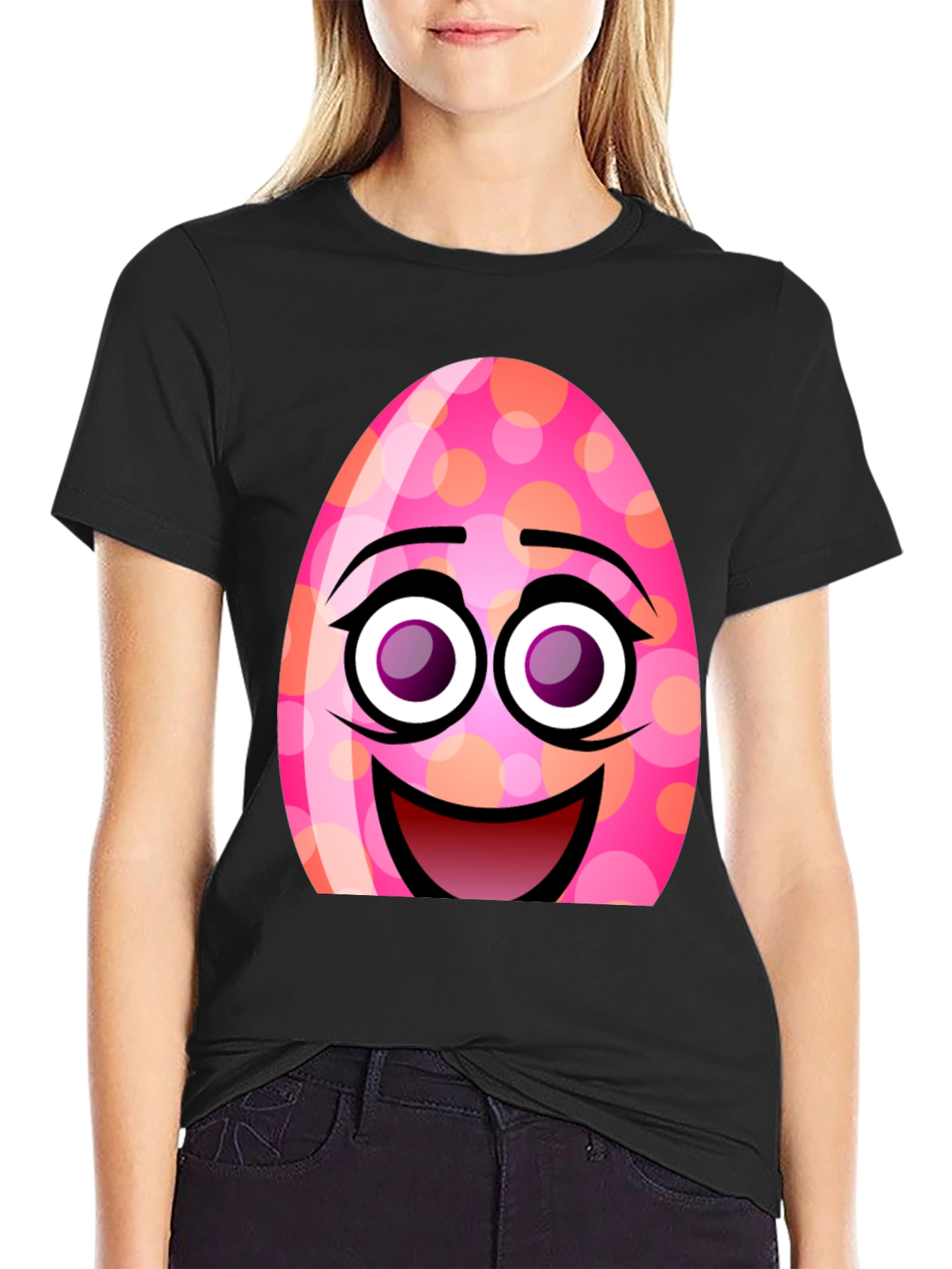 Funny Easter Egg Face T-Shirt