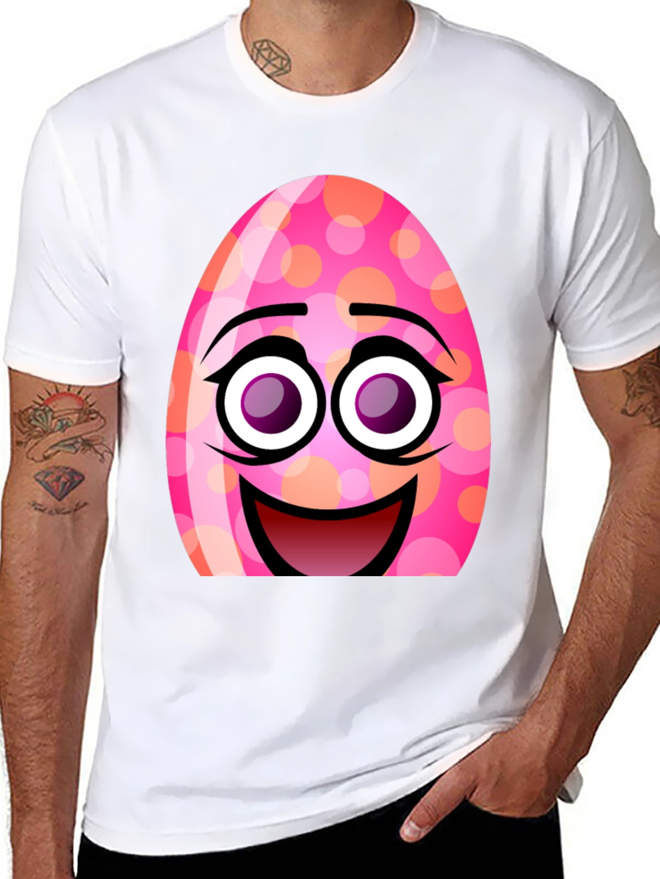 Funny Easter Egg Face T-Shirt
