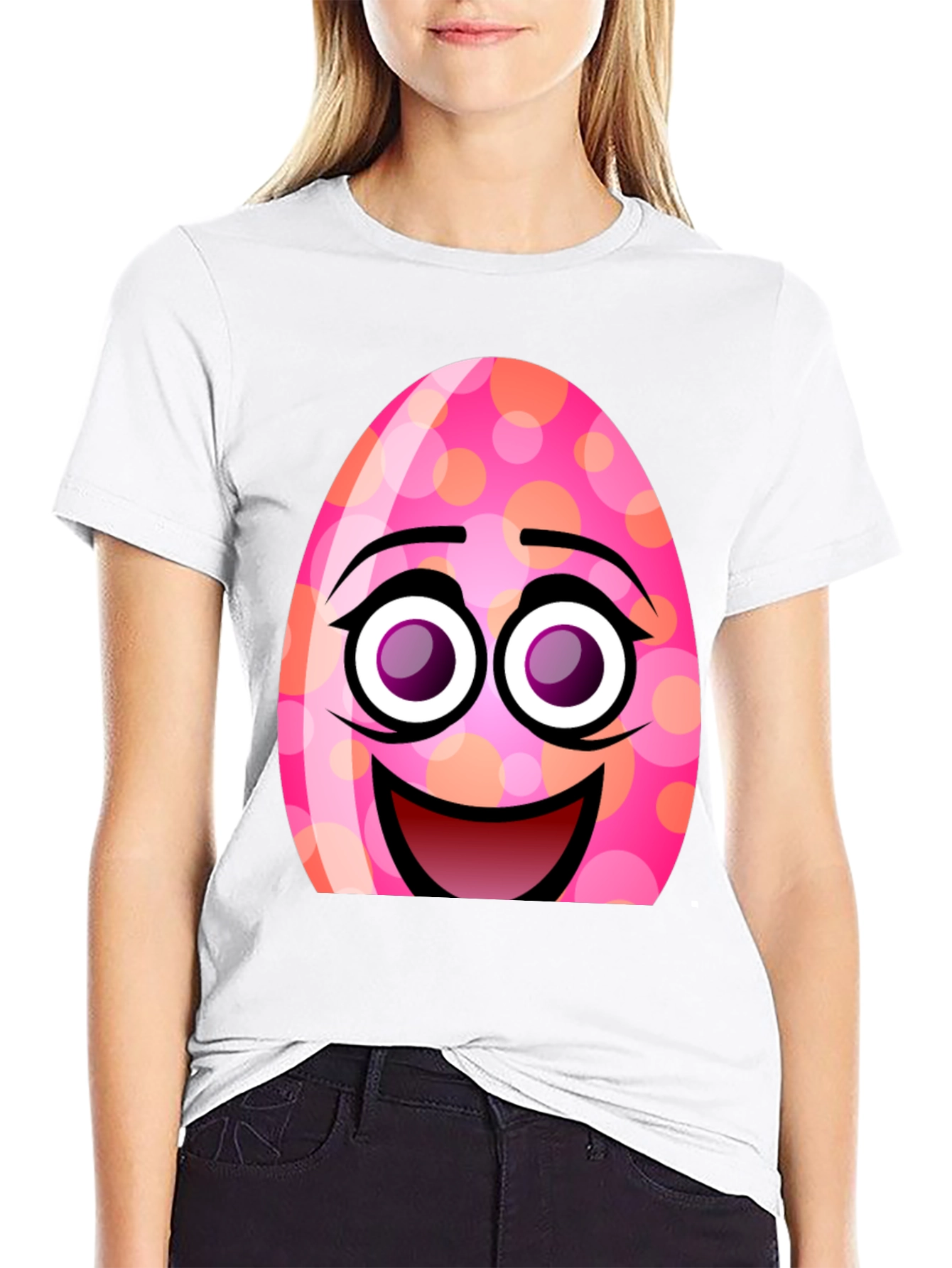 Funny Easter Egg Face T-Shirt