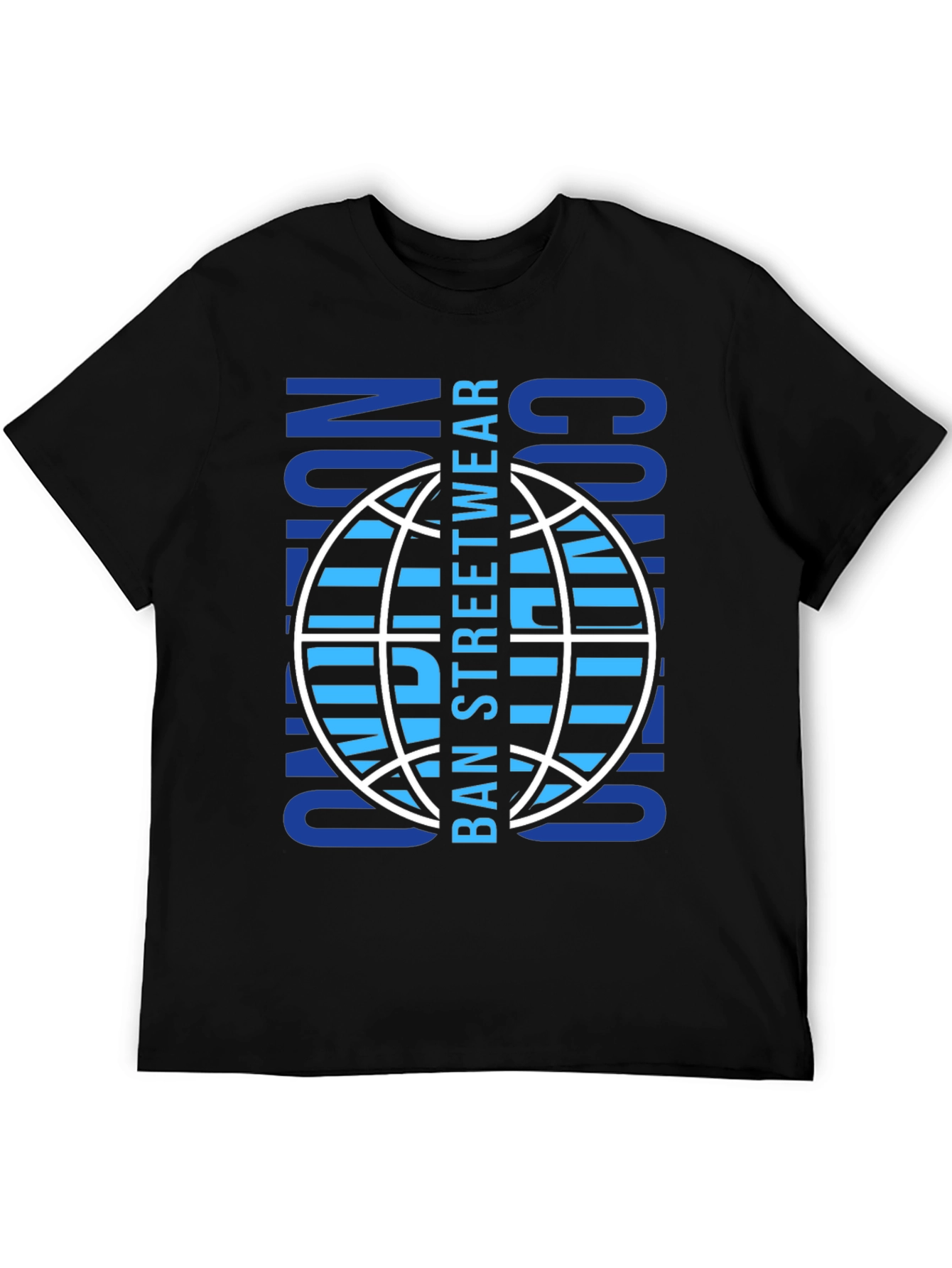 BAN Streetwear Graphic T-Shirt - Black