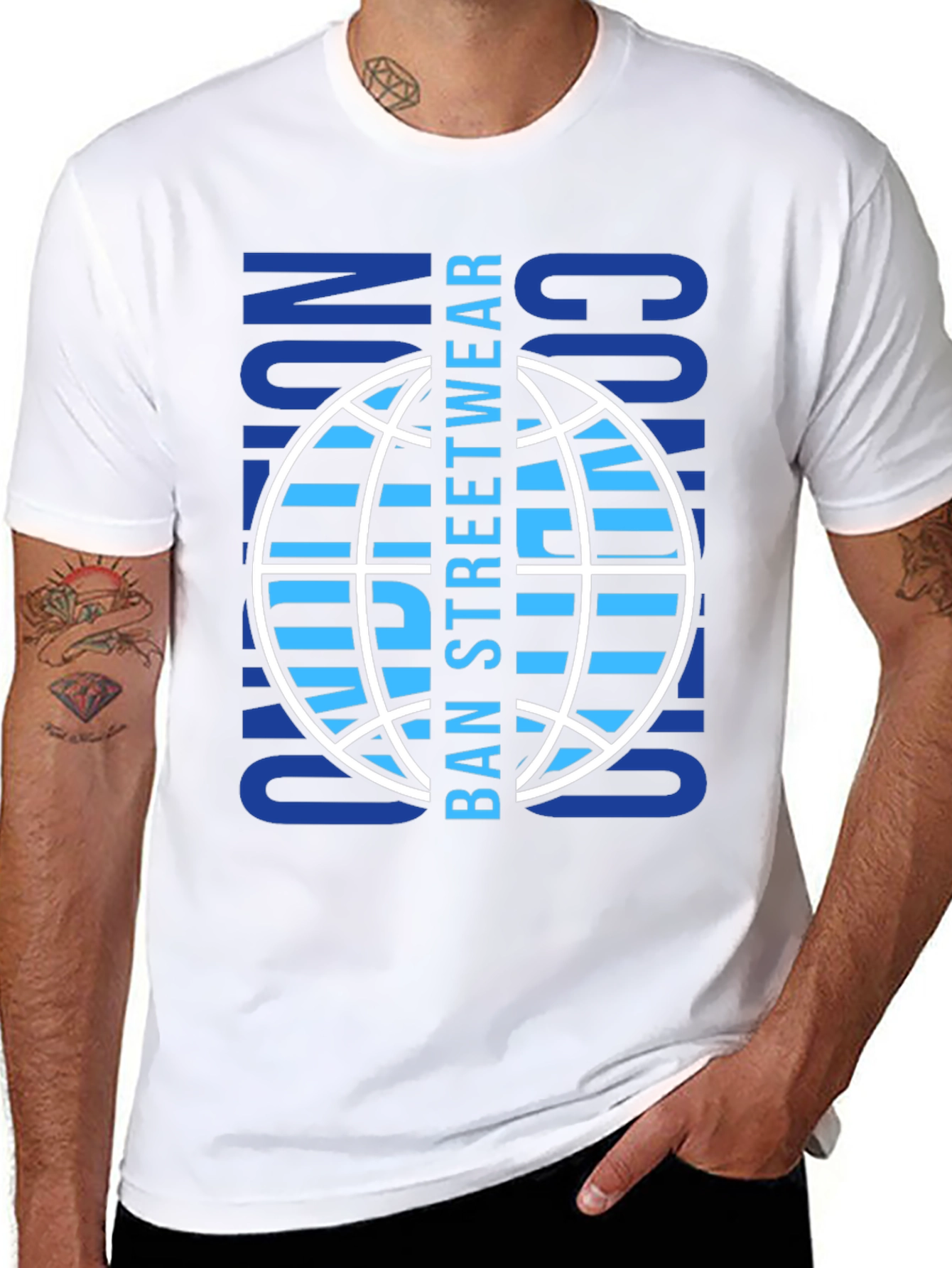 BAN Streetwear Graphic T-Shirt - Black