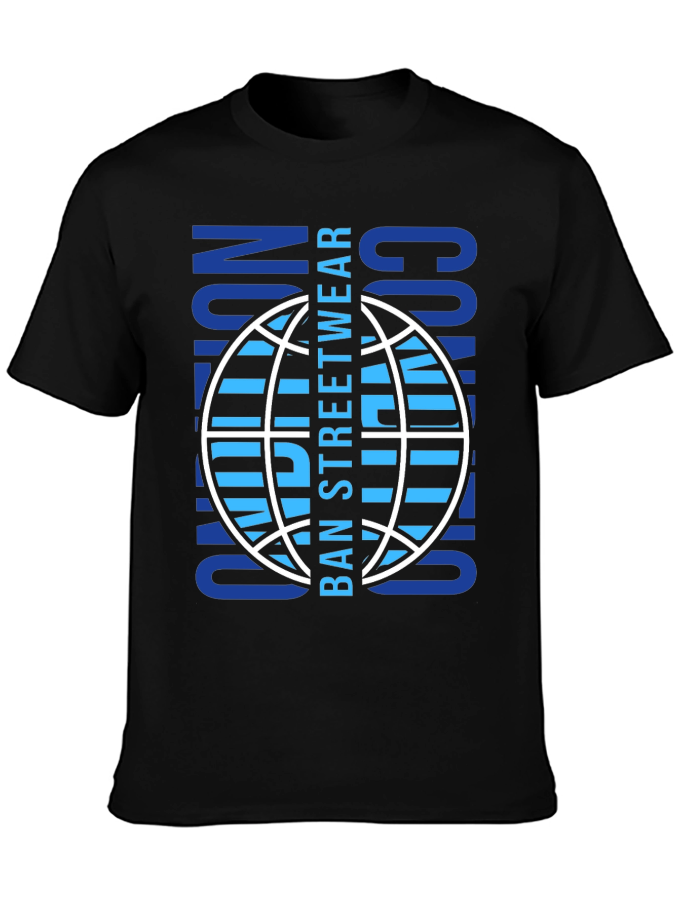 BAN Streetwear Graphic T-Shirt - Black