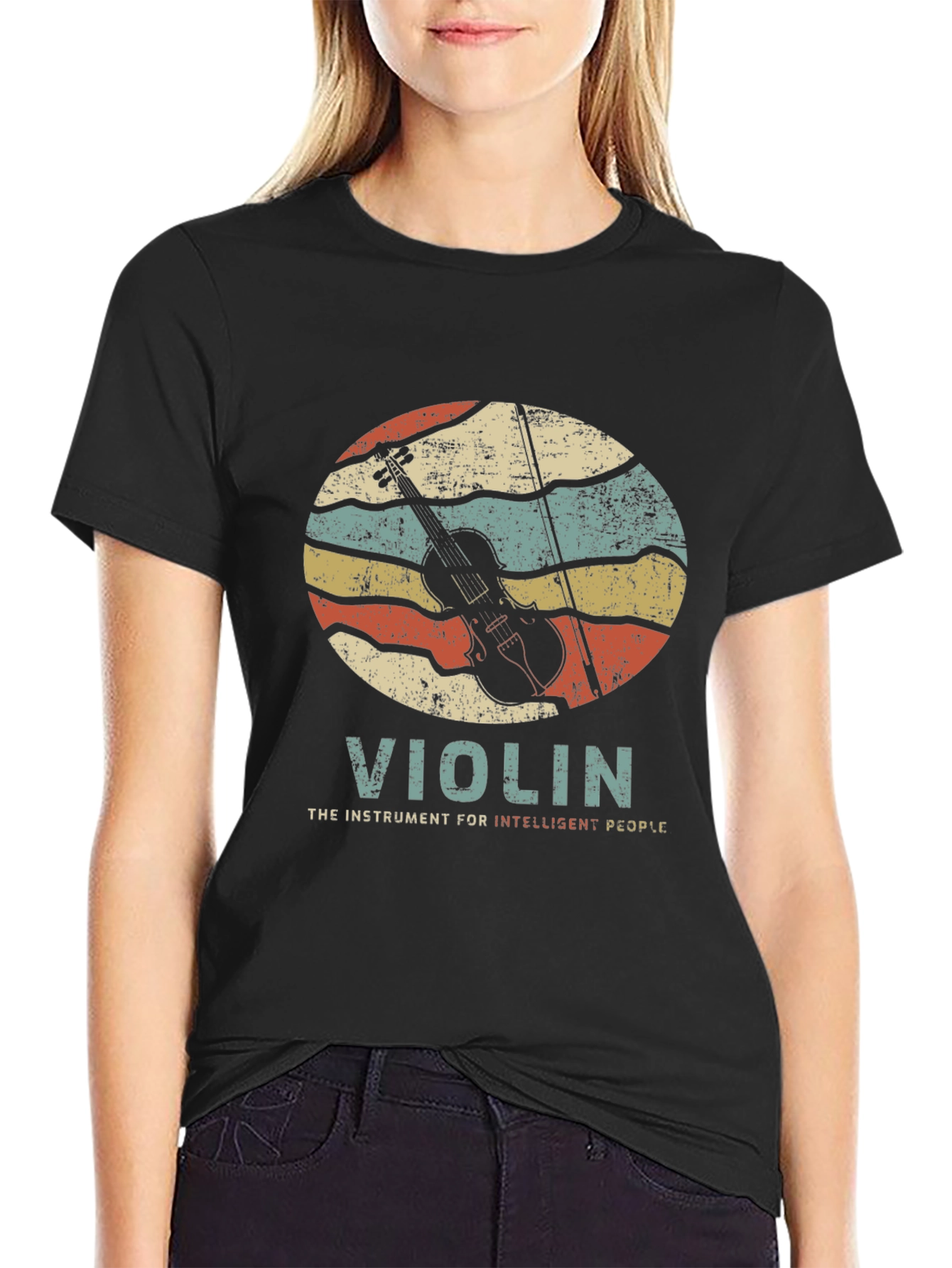 Violin T-Shirt - Intelligent People Instrument Tee