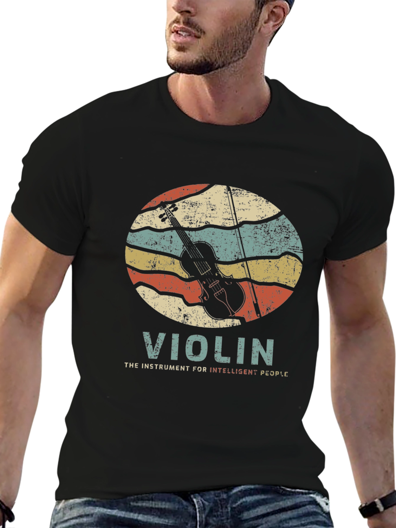 Violin T-Shirt - Intelligent People Instrument Tee