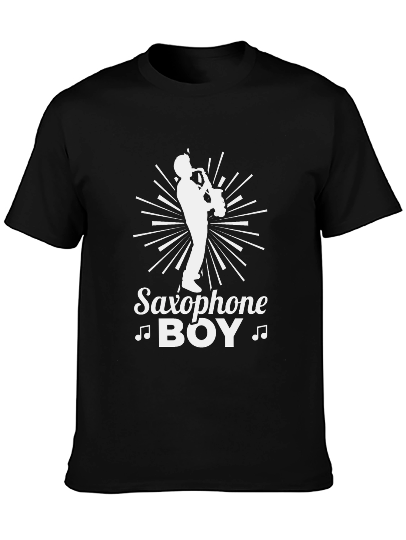 Saxophone Boy Graphic Tee - Music Lovers T-Shirt