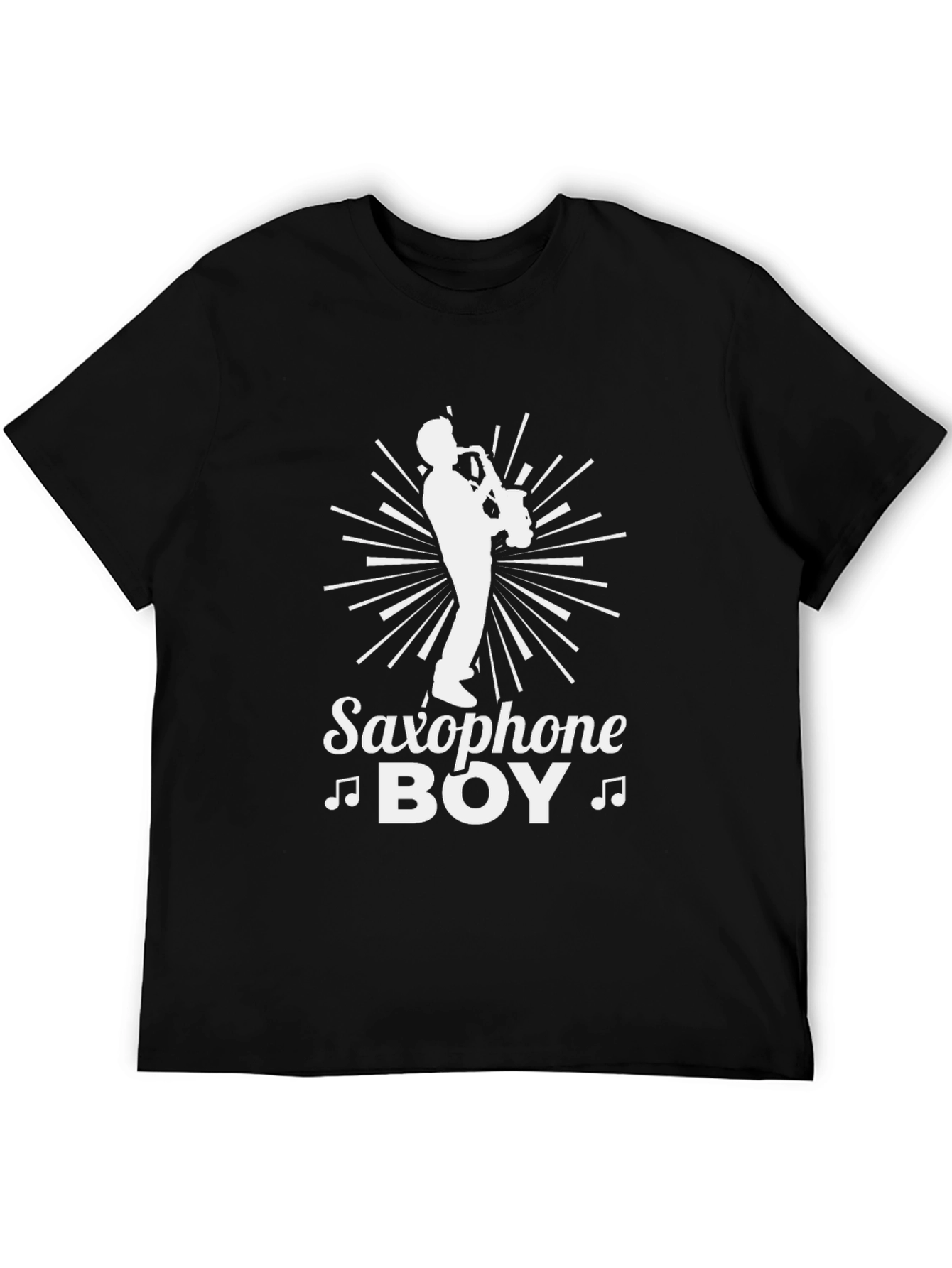 Saxophone Boy Graphic Tee - Music Lovers T-Shirt