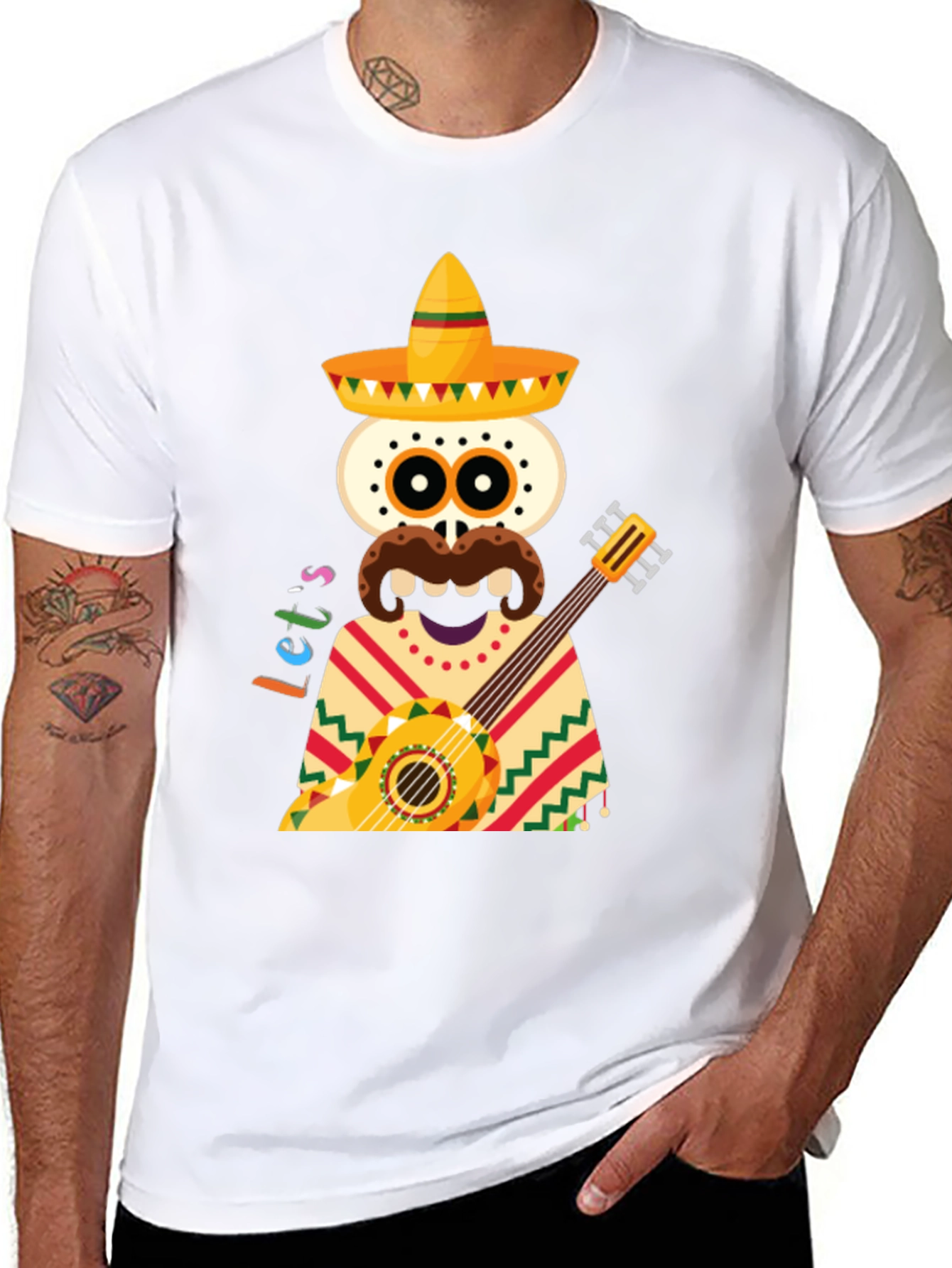Day of the Dead Guitar T-Shirt