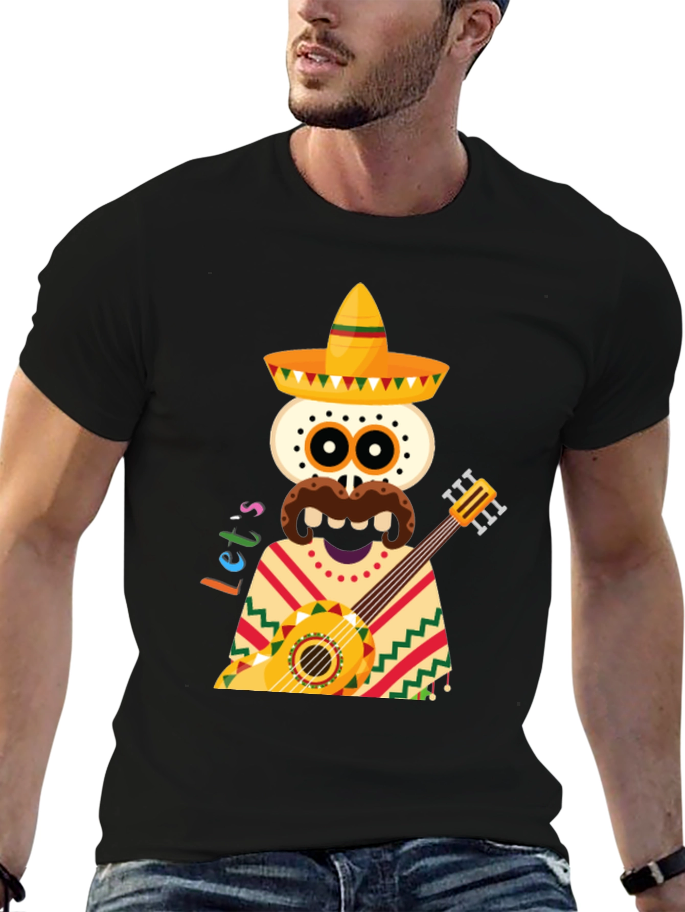 Day of the Dead Guitar T-Shirt