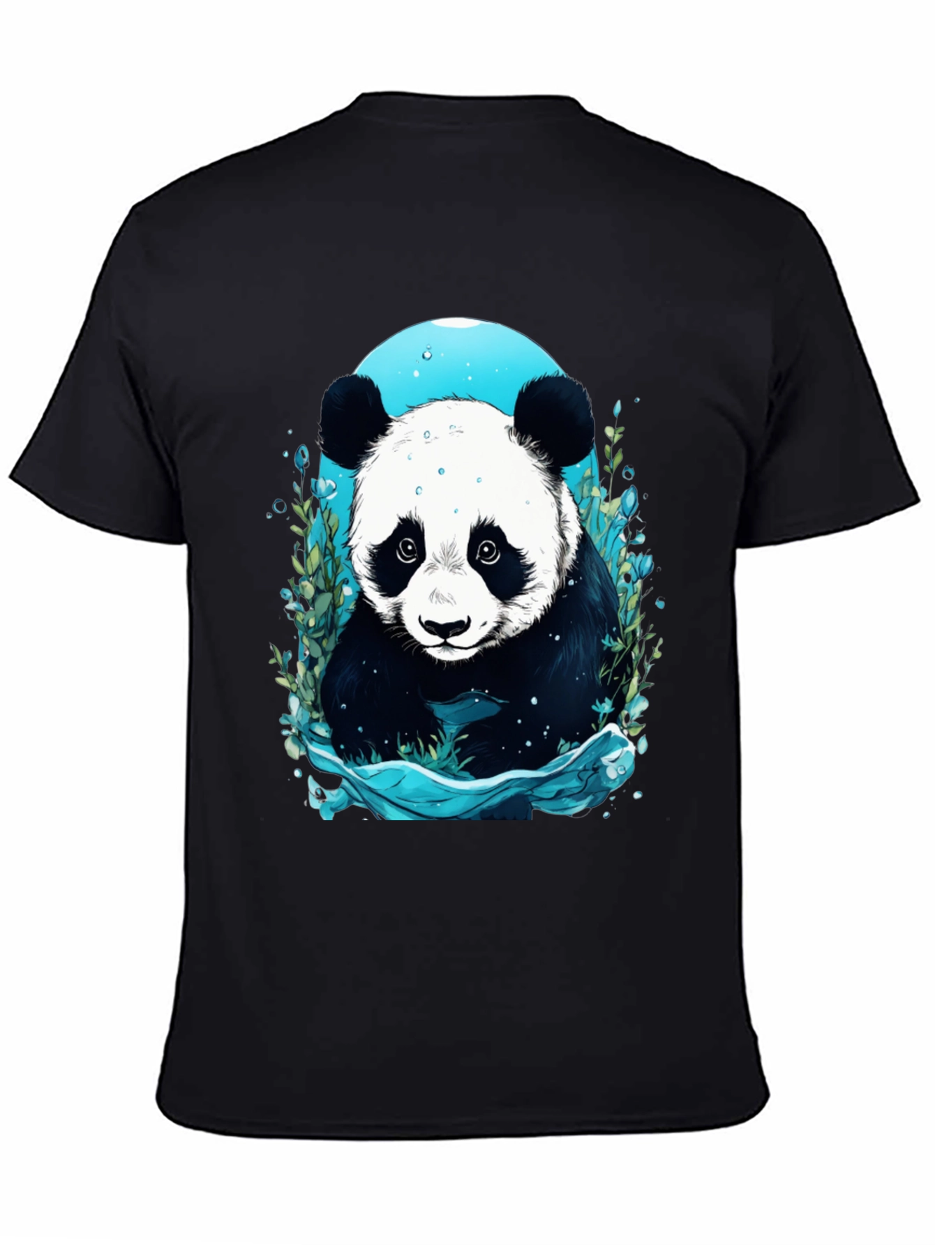 Panda Graphic Tee - Black