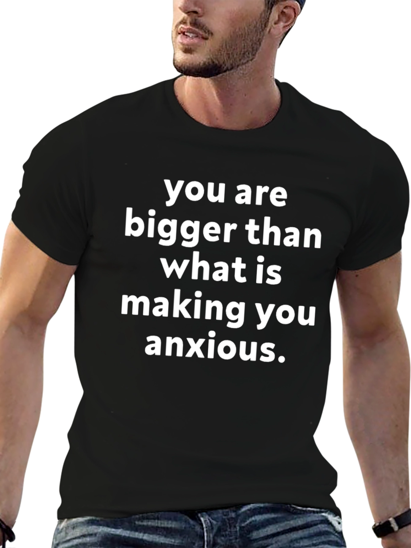 Inspirational You Are Bigger Black T-Shirt
