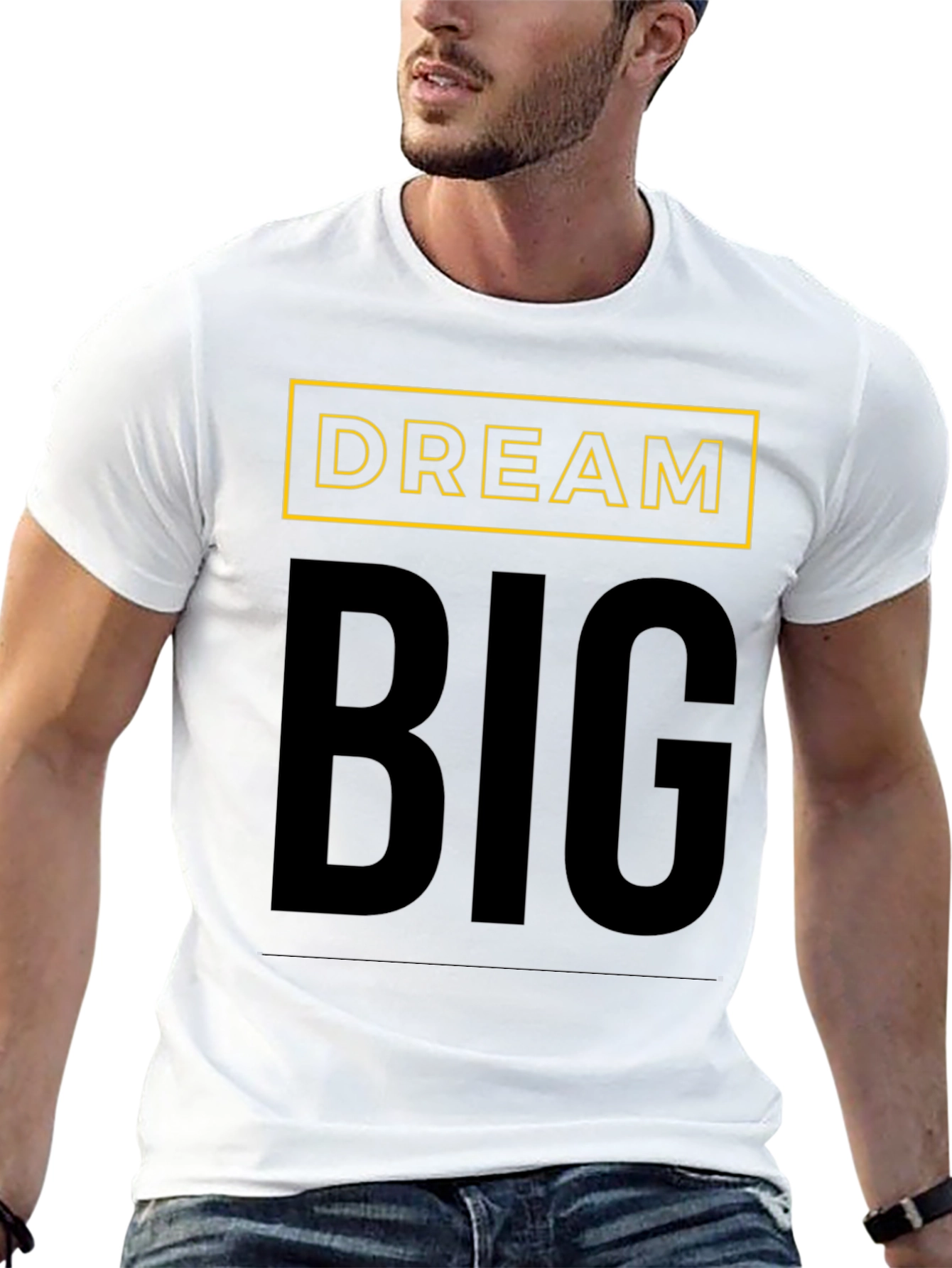 Dream Big T-Shirt - Motivational Black Tee