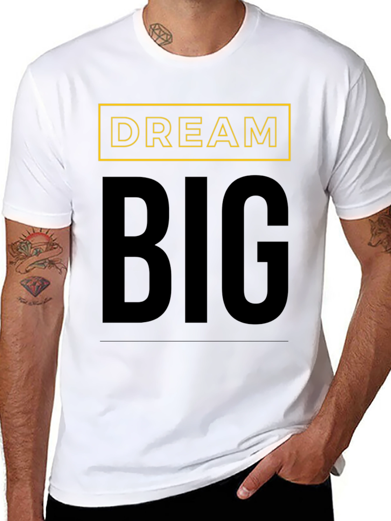Dream Big T-Shirt - Motivational Black Tee