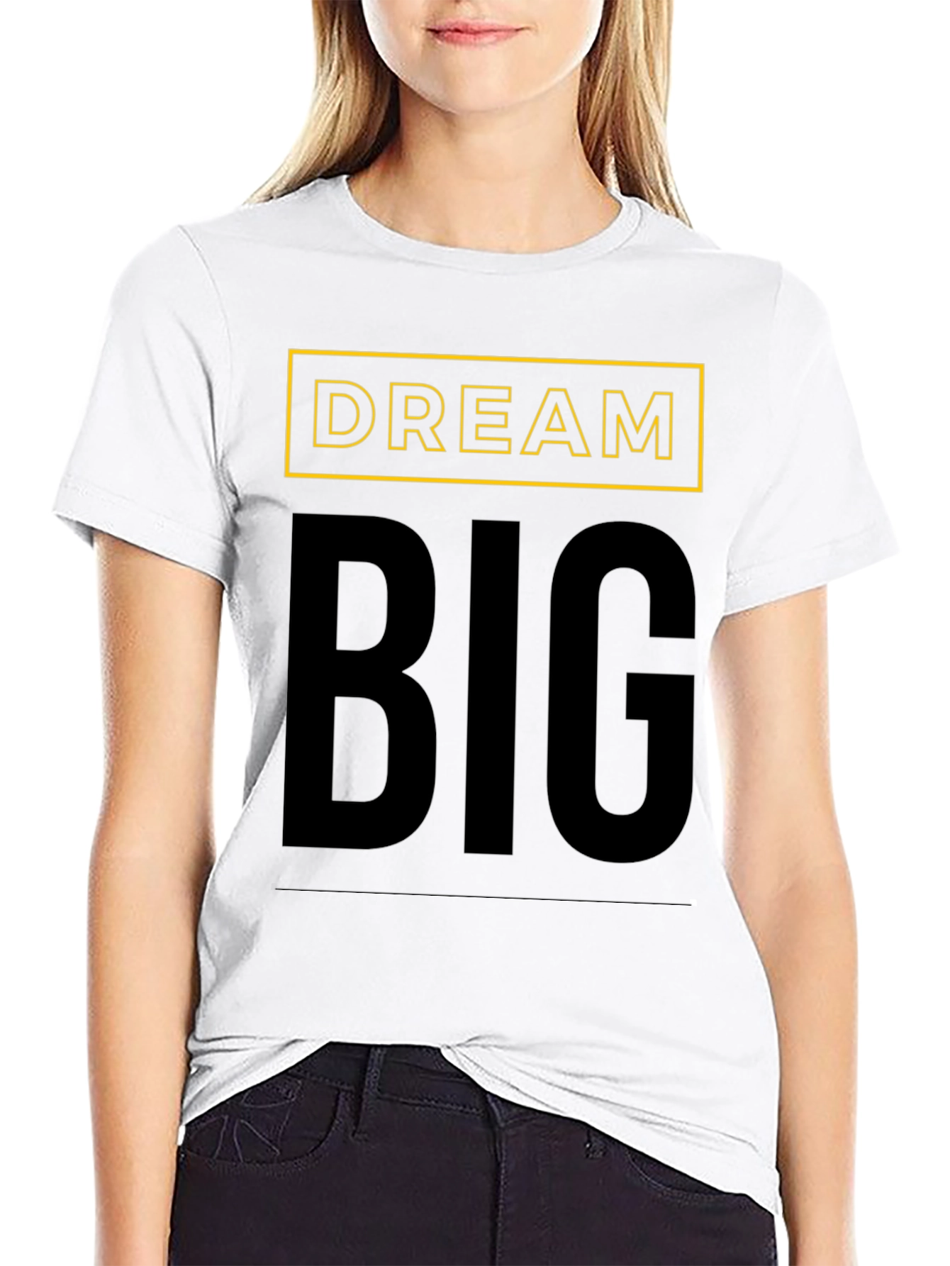 Dream Big T-Shirt - Motivational Black Tee