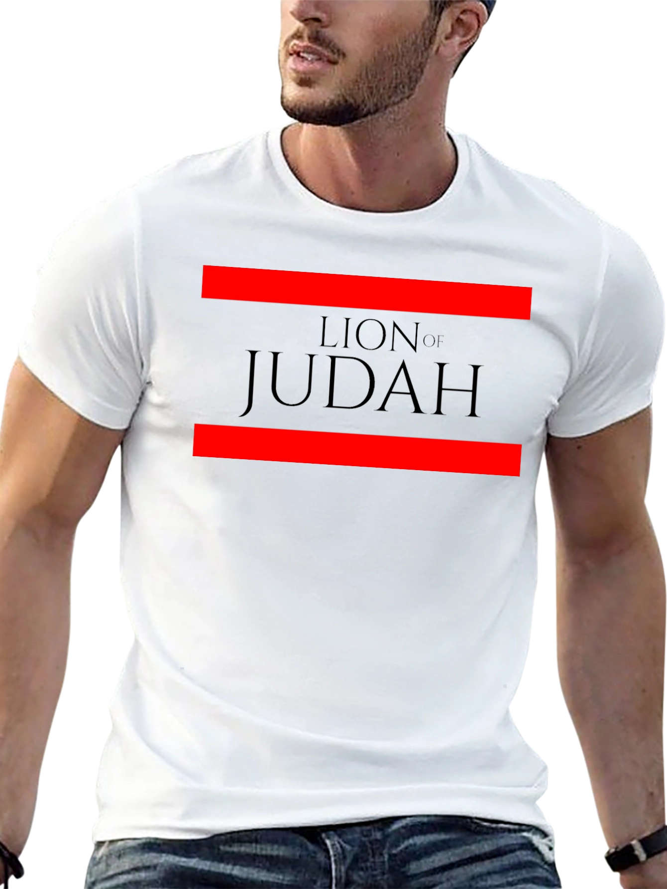Lion of Judah Graphic Tee - Black Cotton Blend