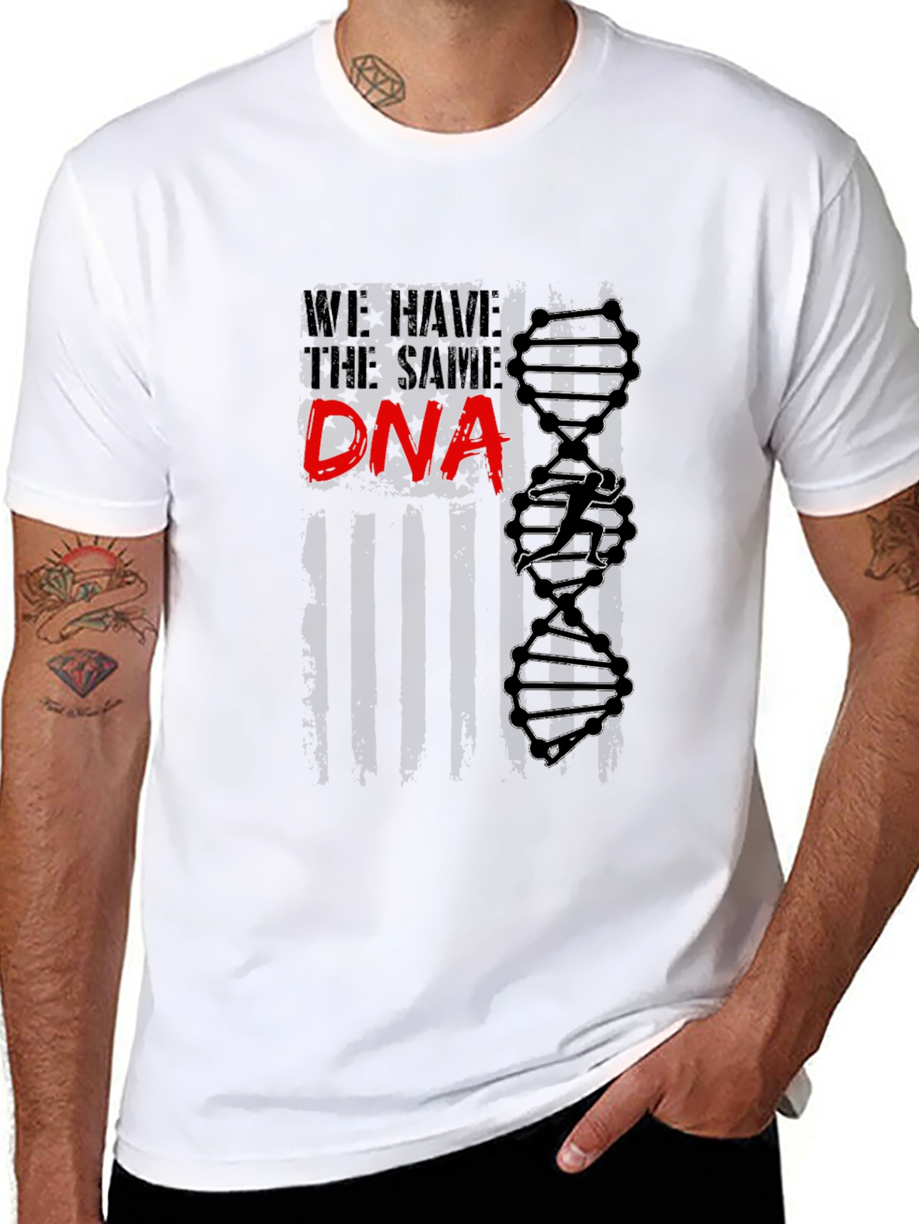 Same DNA Graphic T-Shirt - Black Cotton Tee