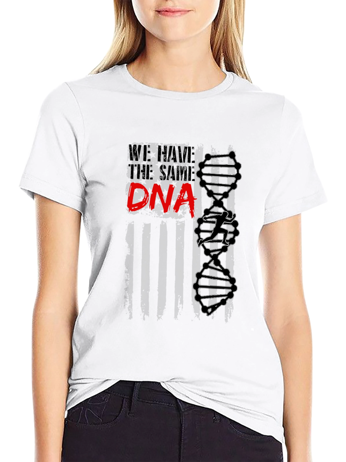 Same DNA Graphic T-Shirt - Black Cotton Tee