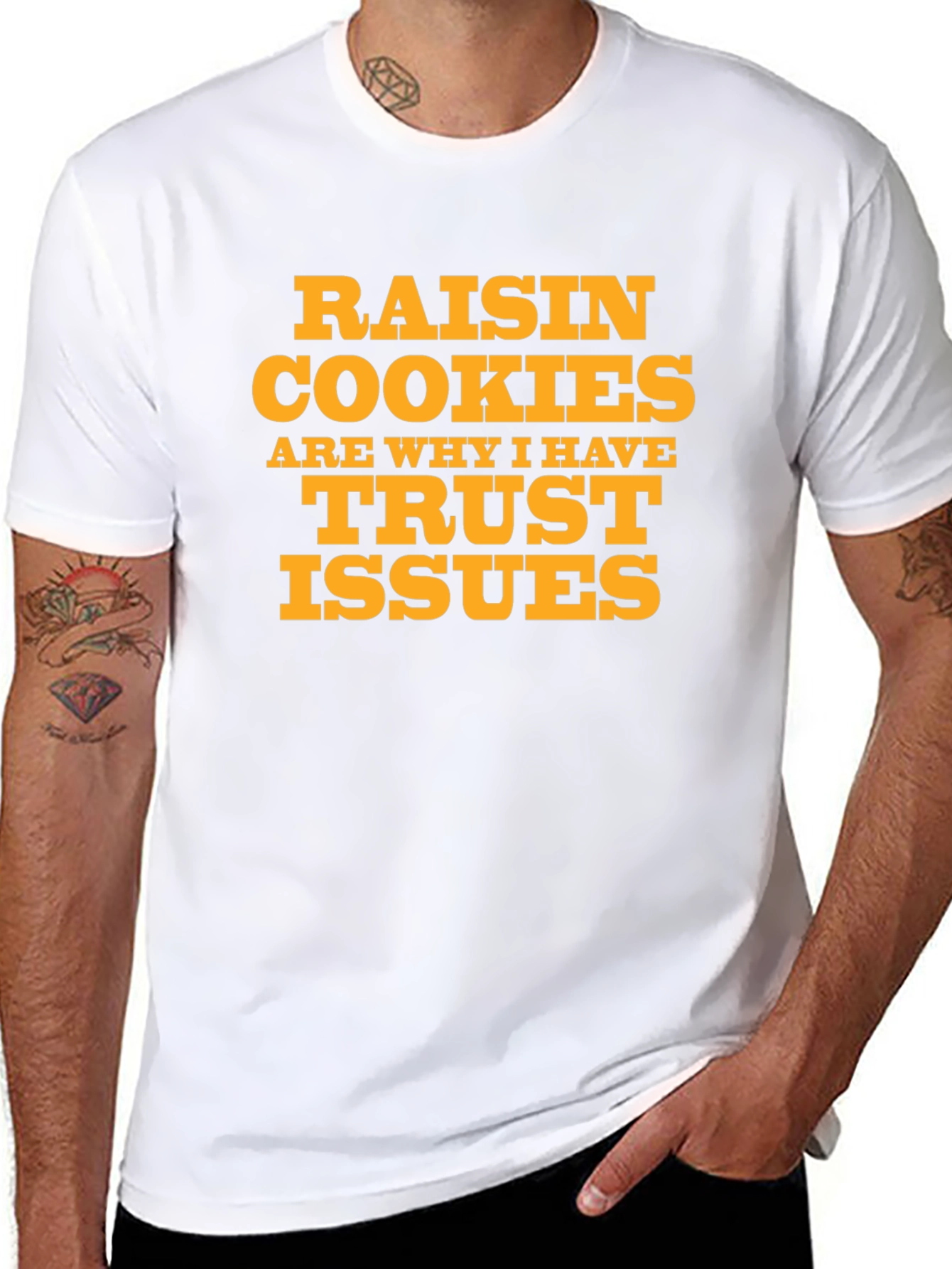 Raisin Cookies Trust Issues Graphic T-Shirt
