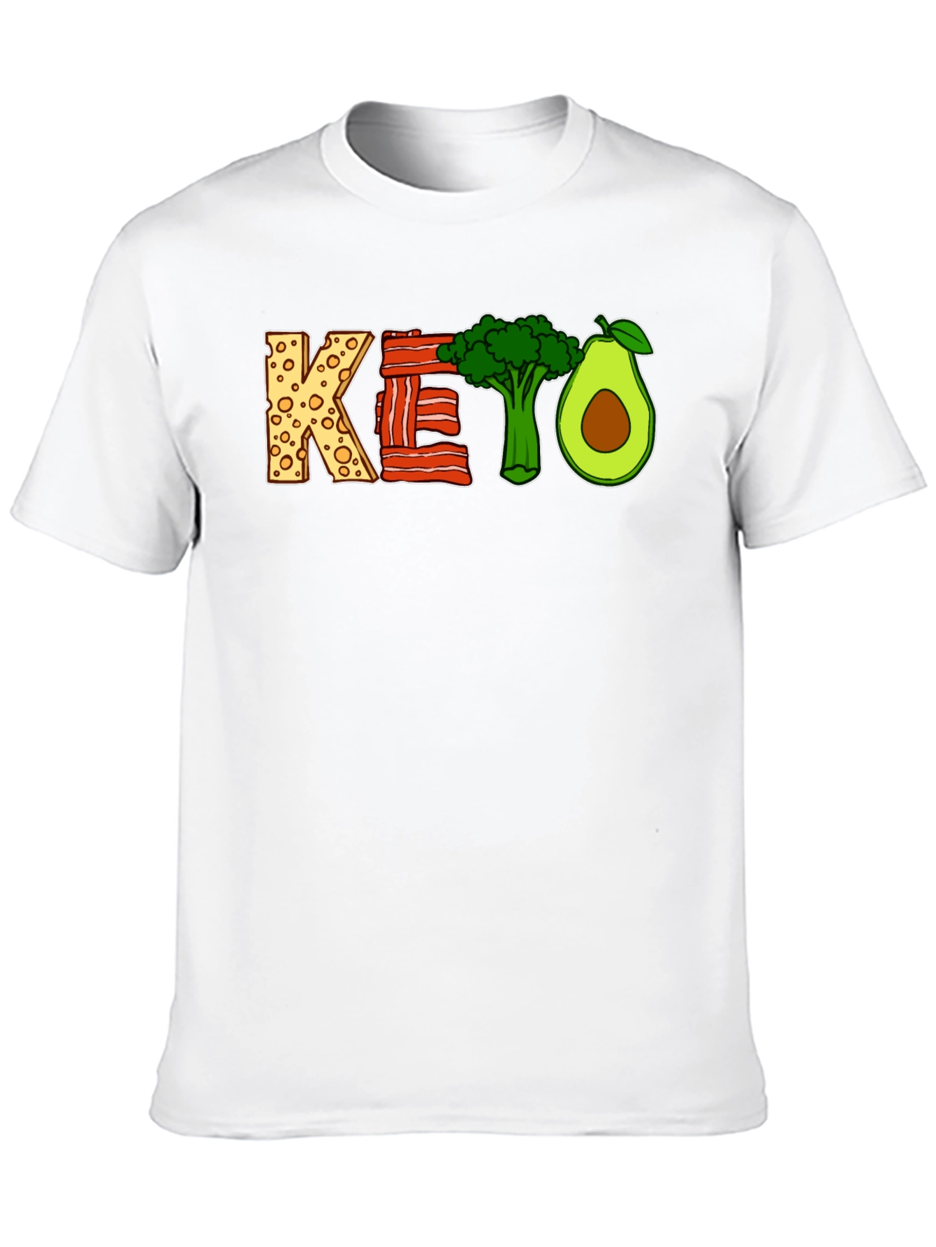 Keto Diet Graphic T-Shirt - Black Short Sleeve