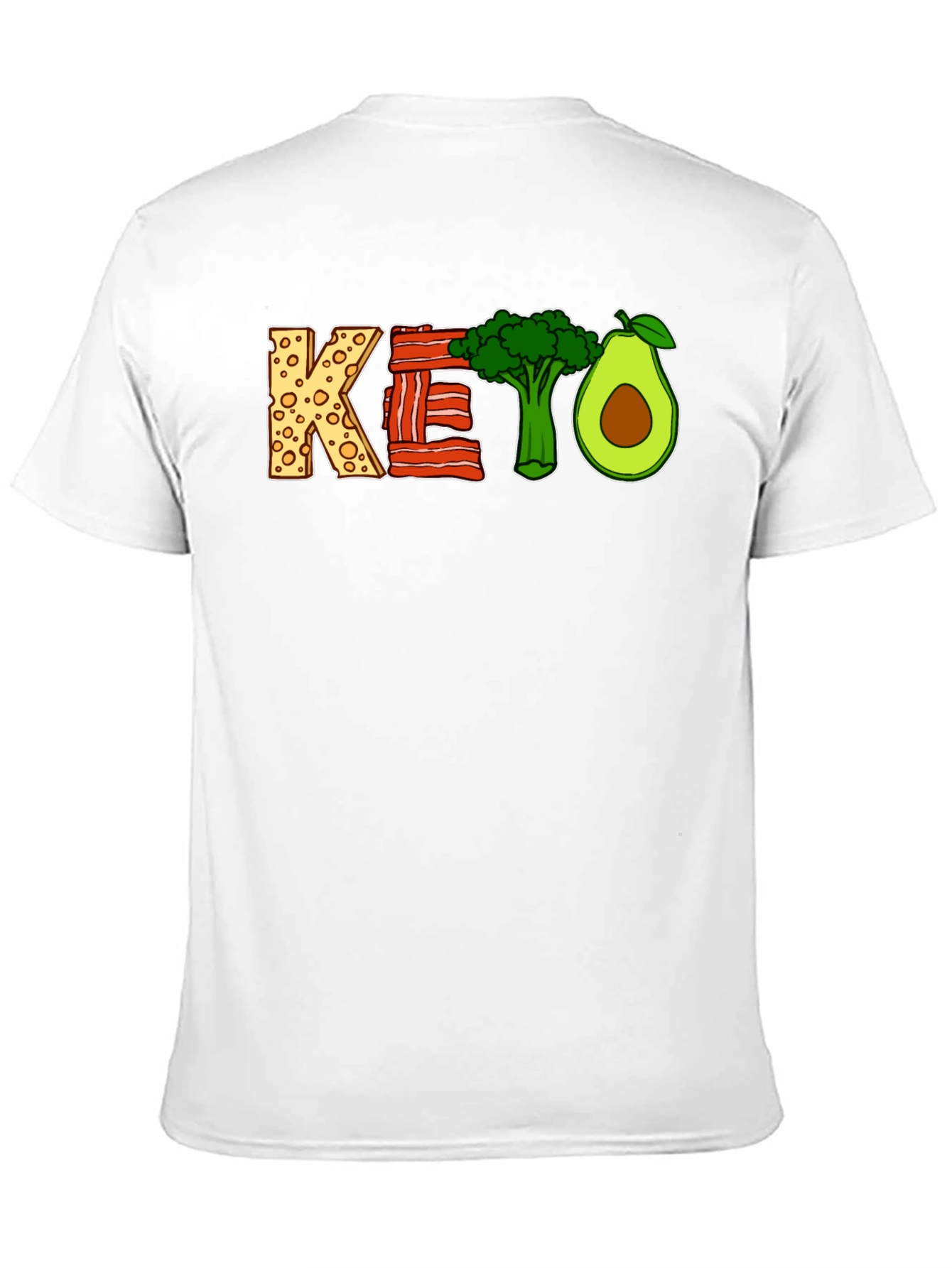 Keto Diet Graphic T-Shirt - Black Short Sleeve