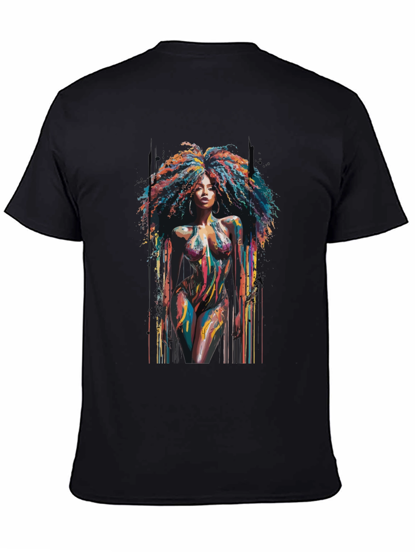 Colorful Afro Art T-Shirt