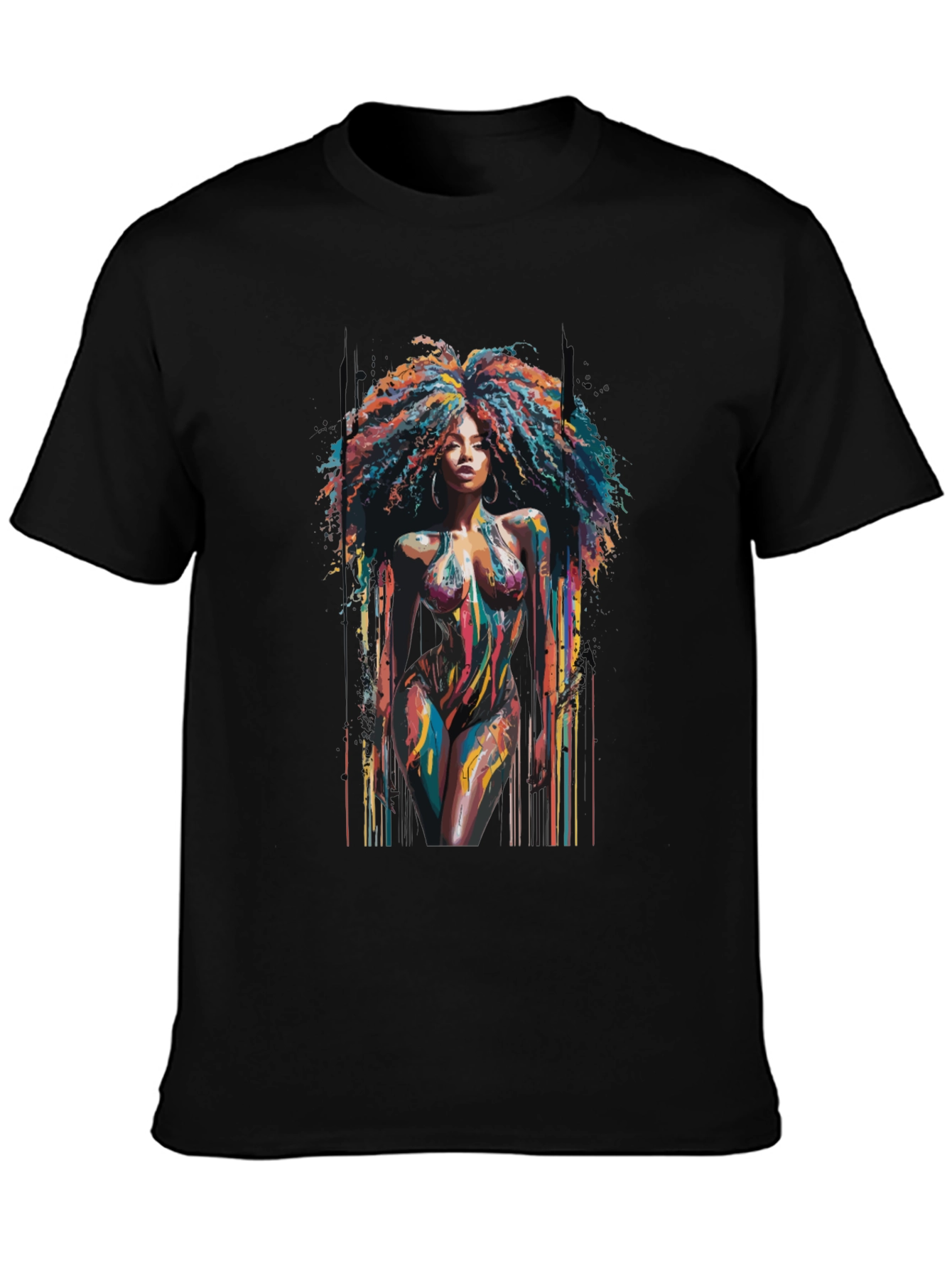 Colorful Afro Art T-Shirt