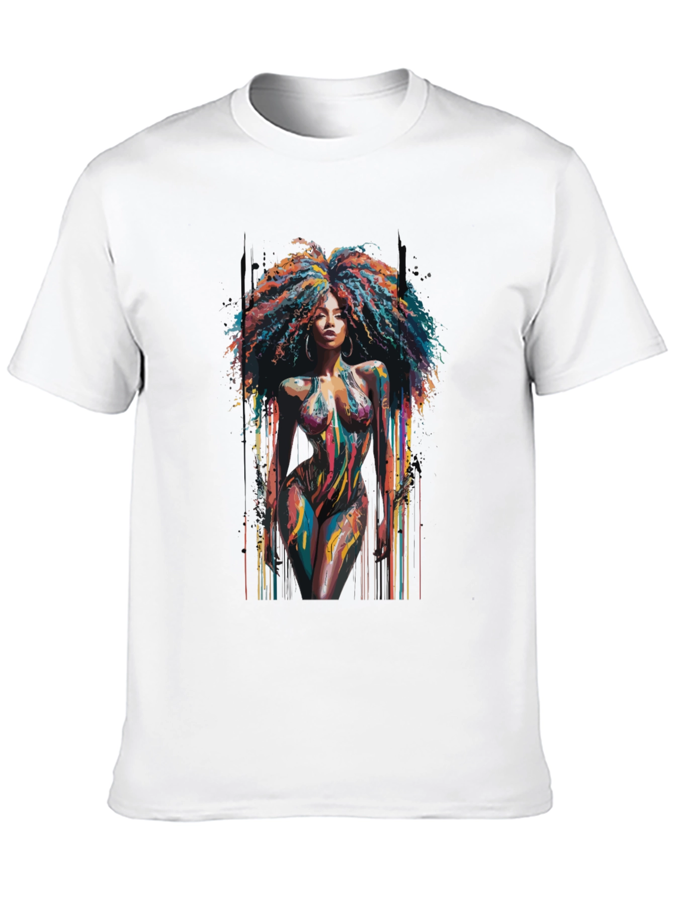 Colorful Afro Art T-Shirt