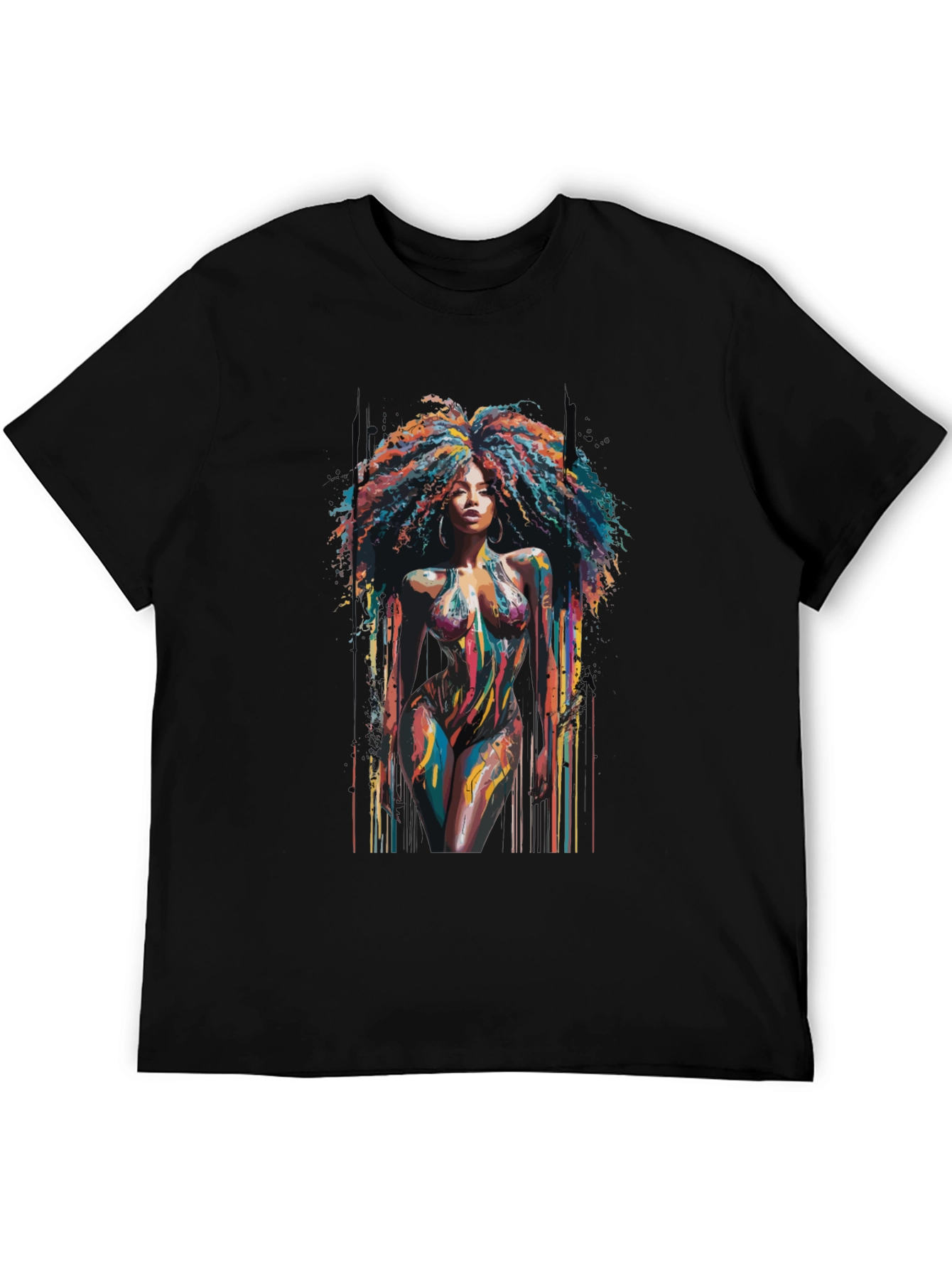Colorful Afro Art T-Shirt