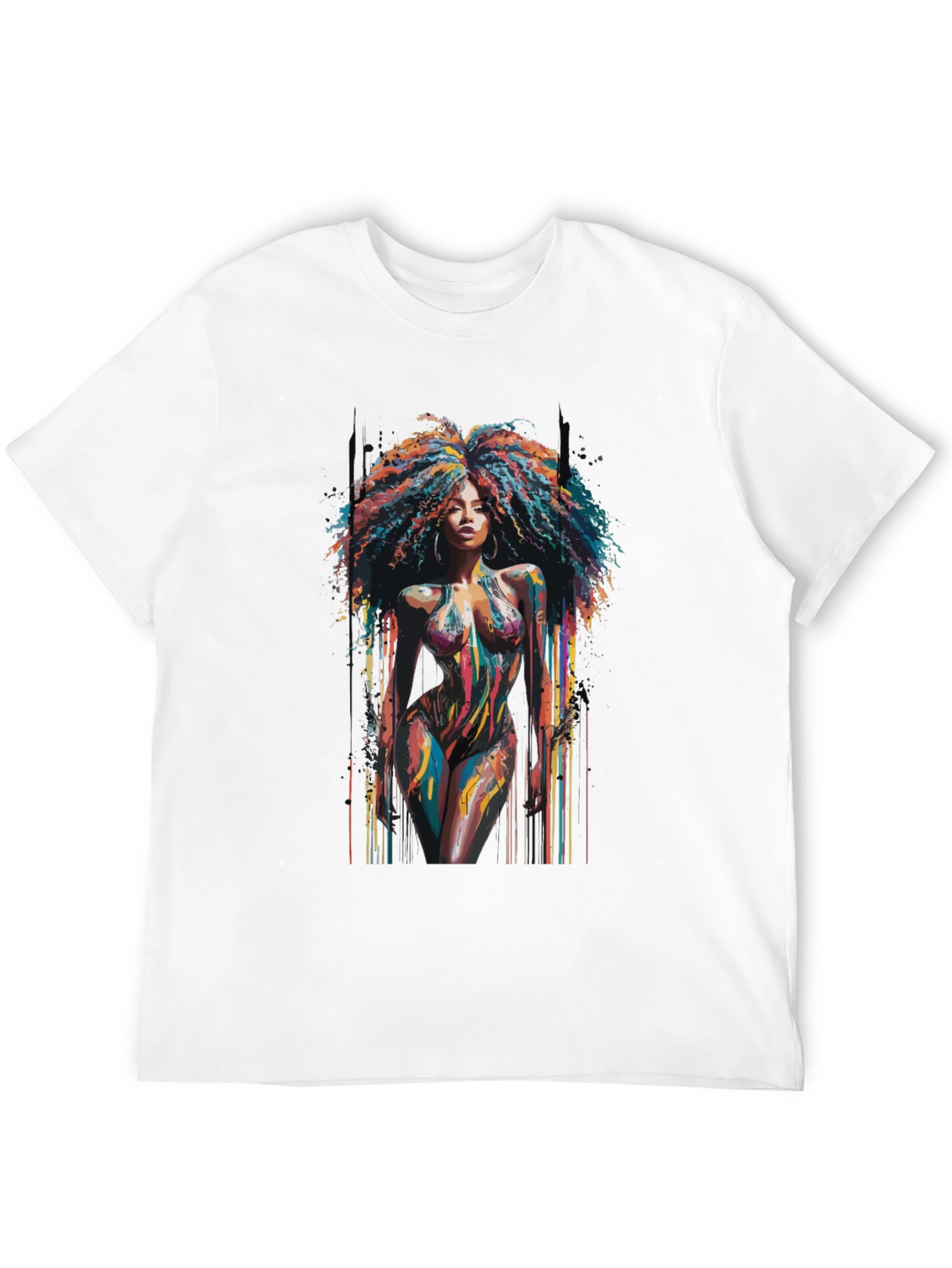Colorful Afro Art T-Shirt