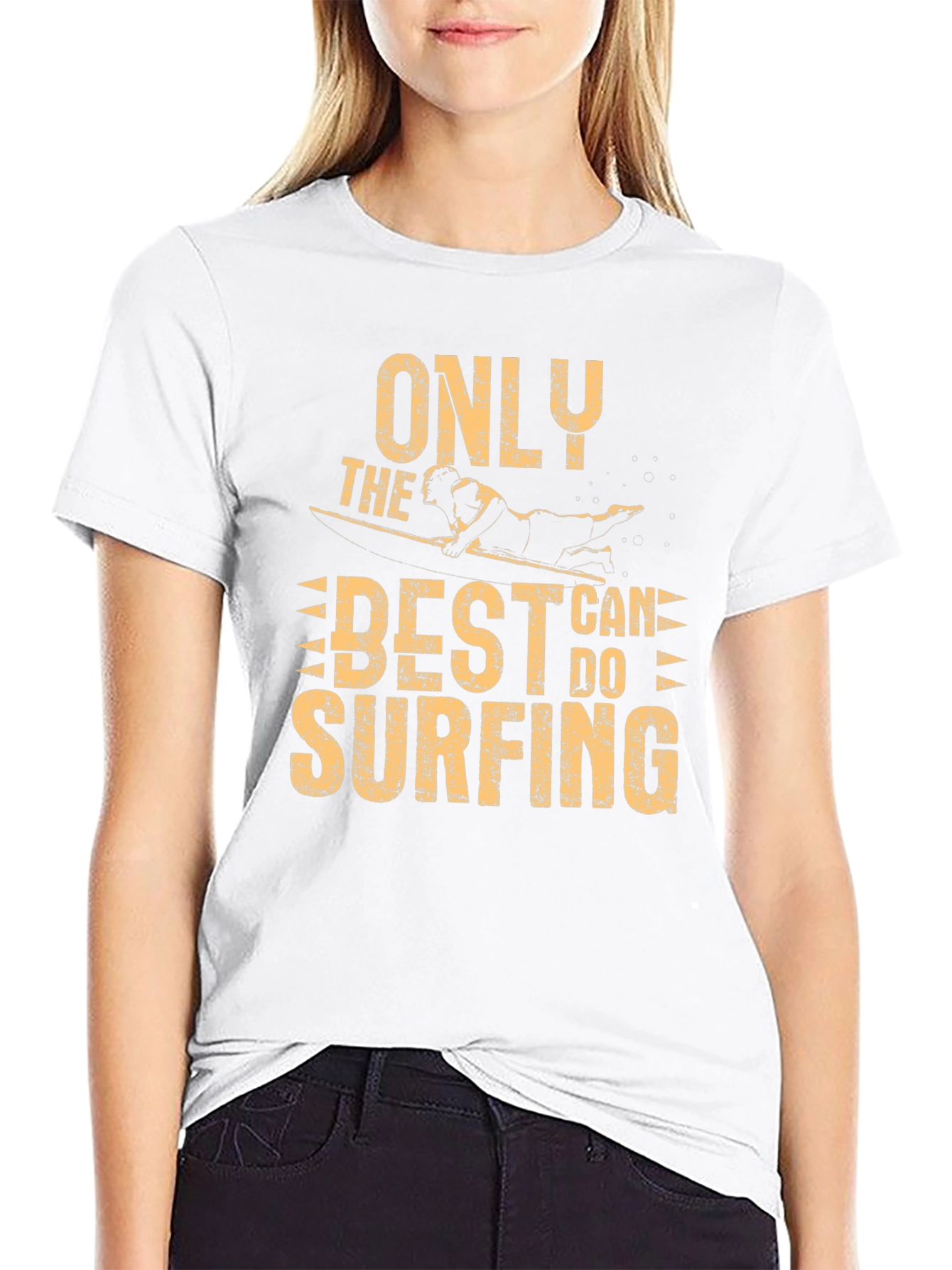 Only the Best Can Do Surfing Graphic T-Shirt