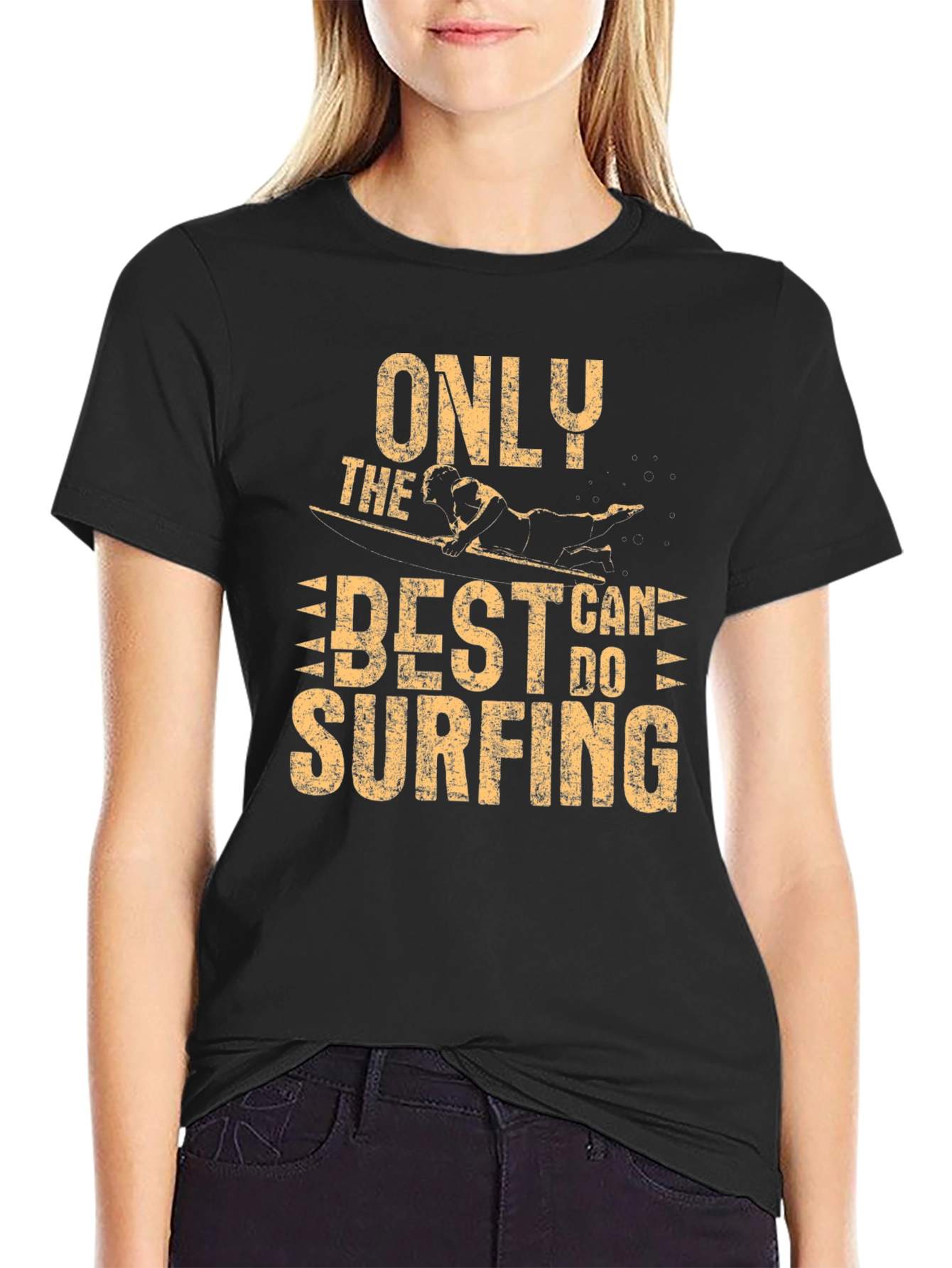 Only the Best Can Do Surfing Graphic T-Shirt